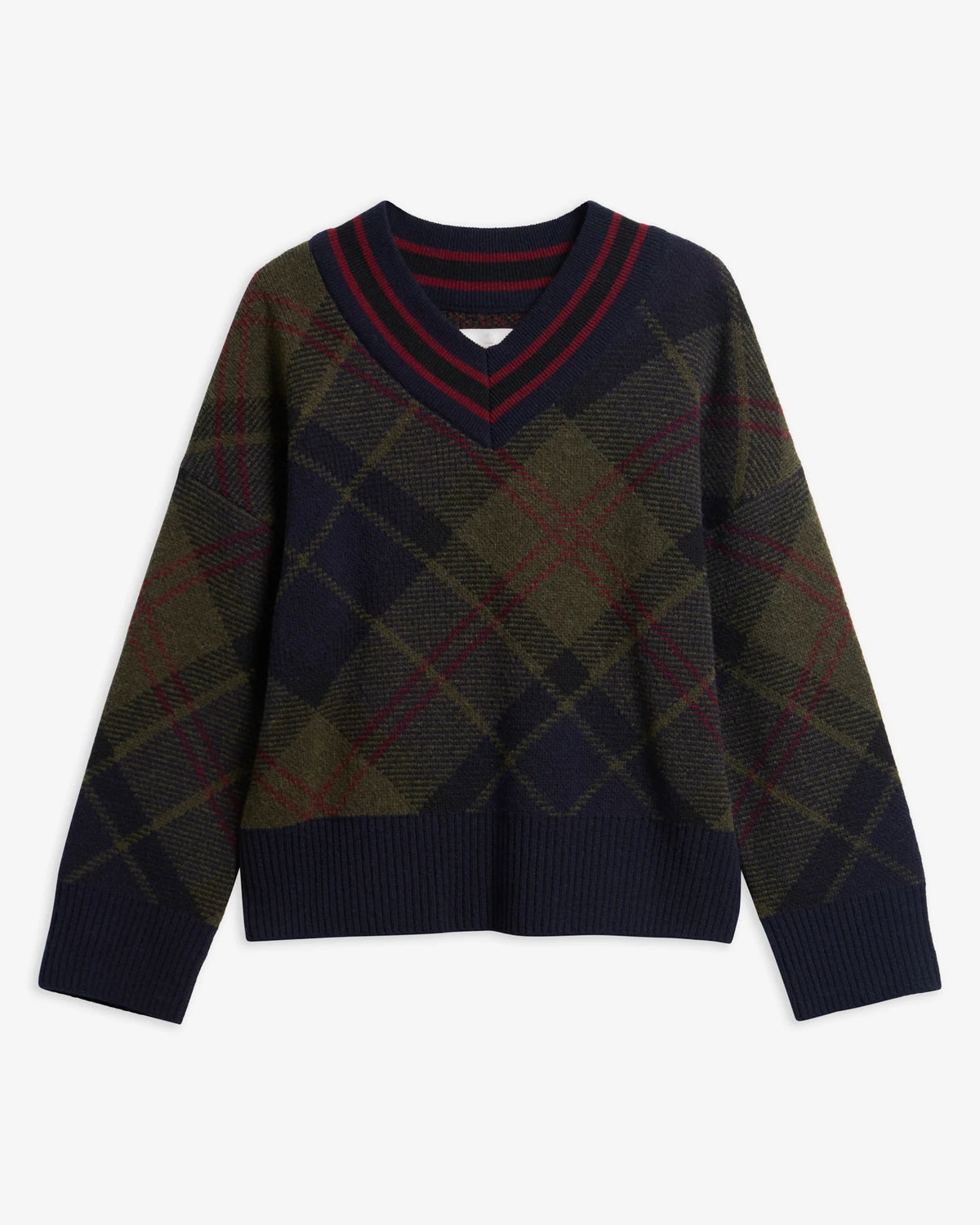 Barbour Shae Knitted Jumper Shadow Classsic Tartan