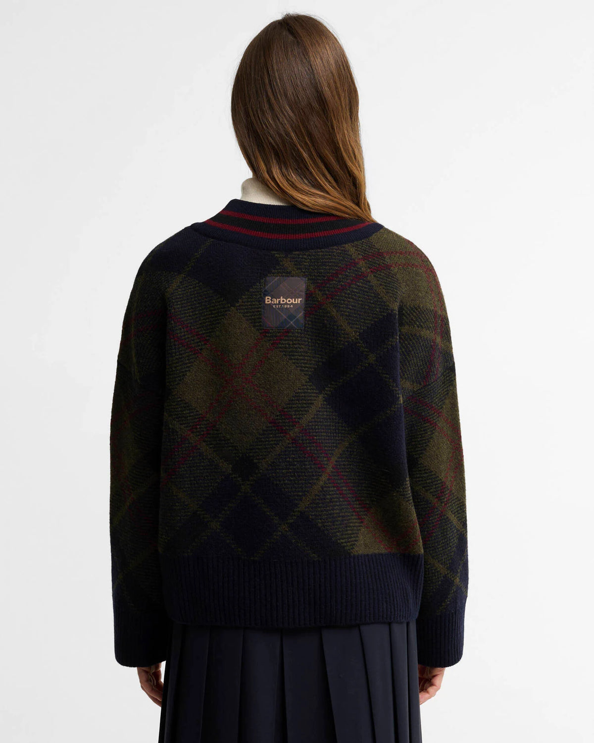 Barbour Shae Knitted Jumper Shadow Classsic Tartan