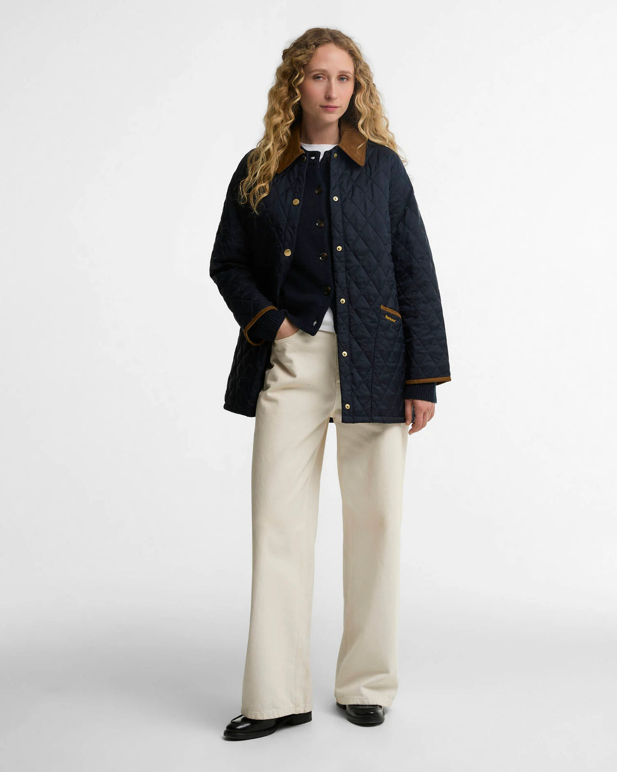 Barbour Icons Modern Liddesdale Quilted Jacket Nav