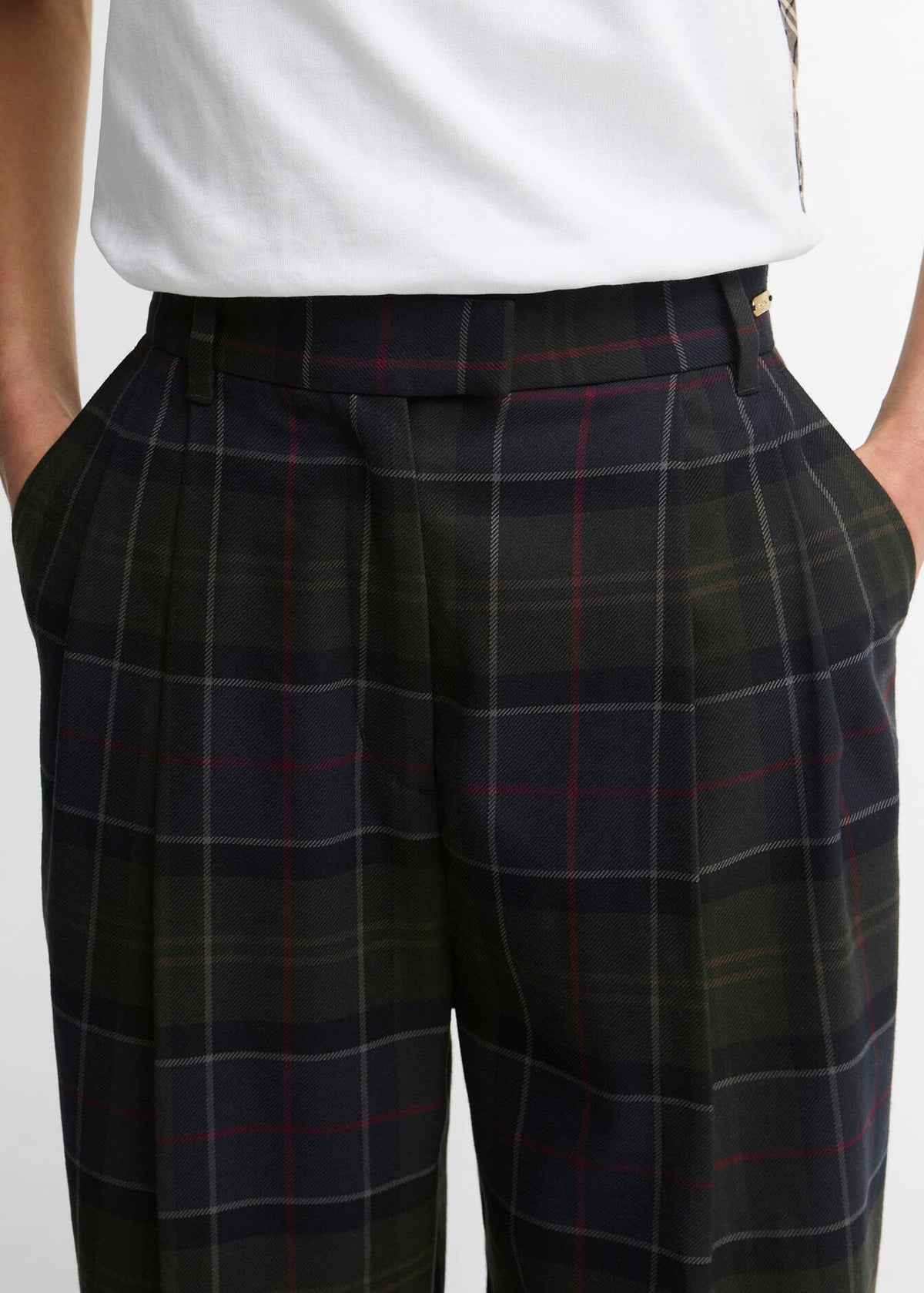 Barbour Deliah Trousers Shadow Classic Tartan