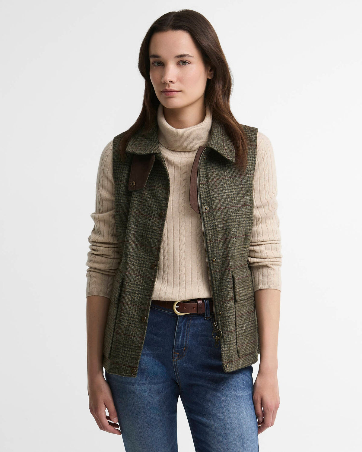 Barbour Joyce Wool Gilet Olive