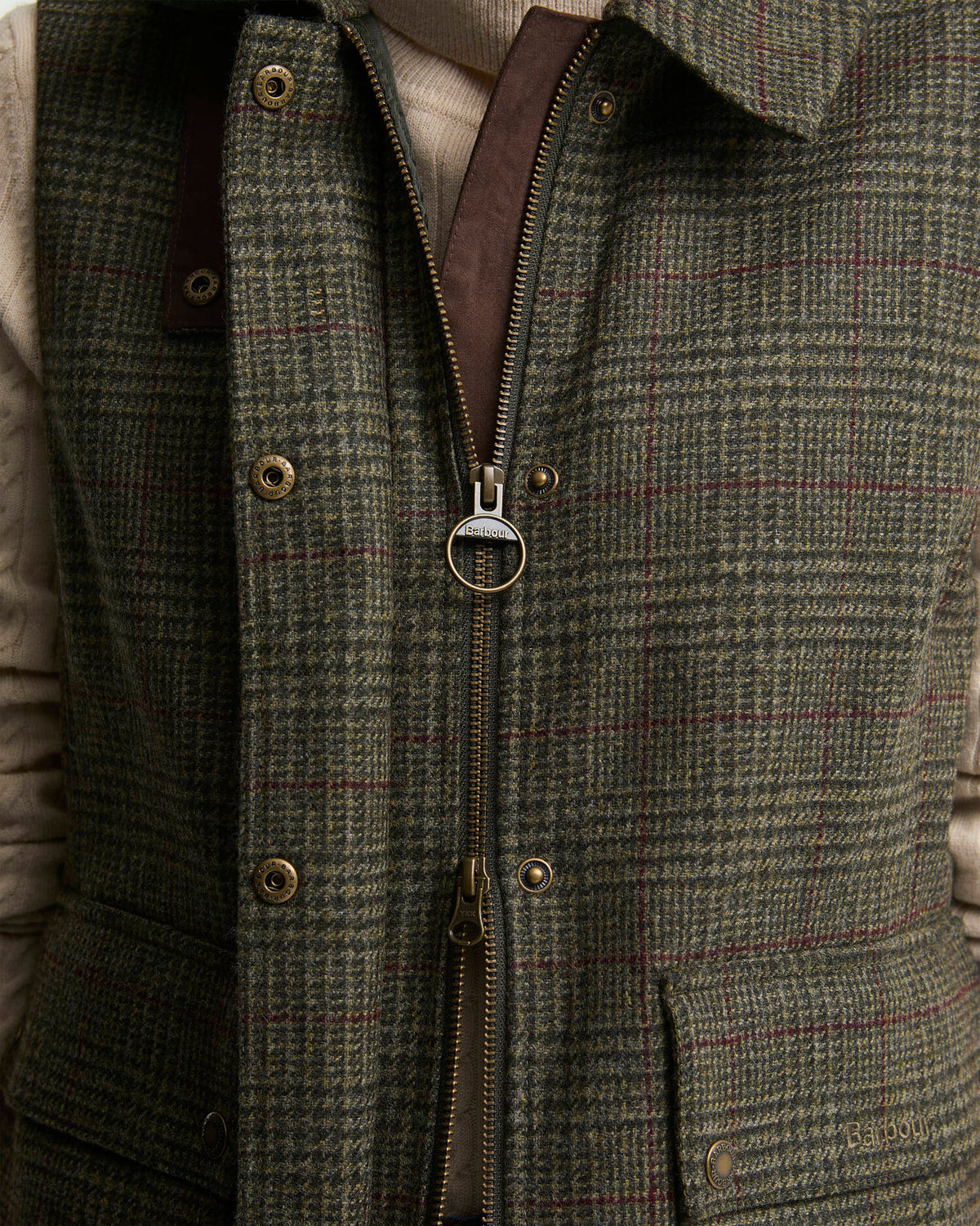 Barbour Joyce Wool Gilet Olive