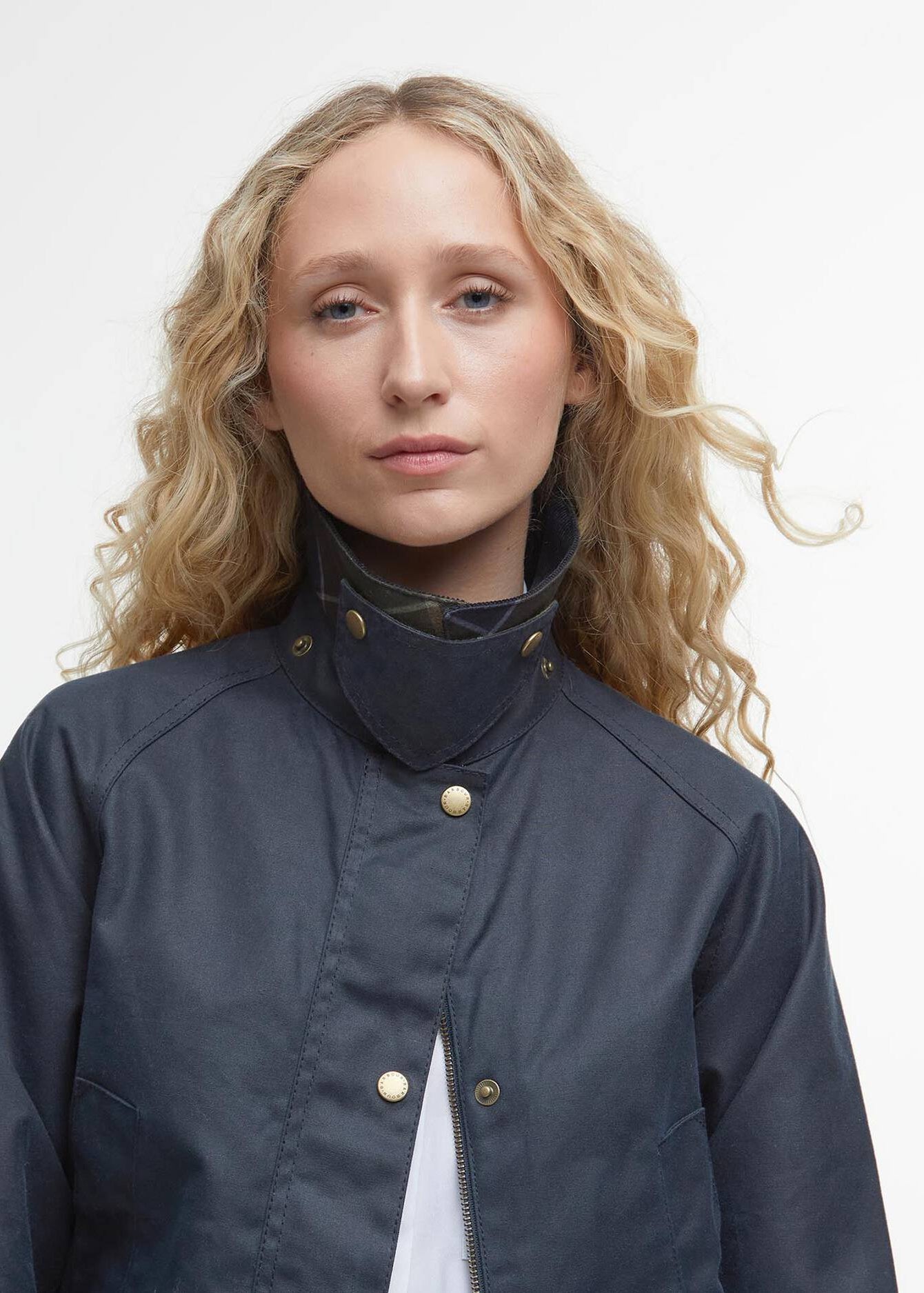 Barbour Acorn Wax Jacket Navy