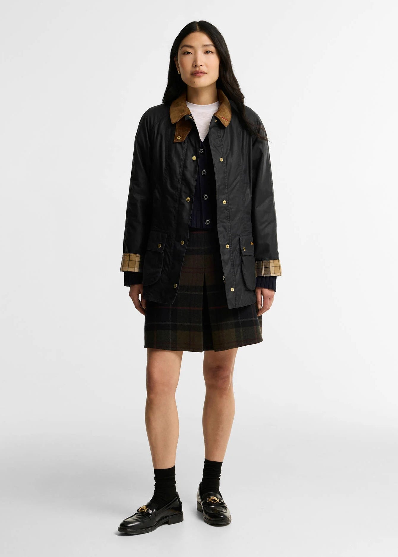 Barbour Icons Beadnell Wax Jacket Navy