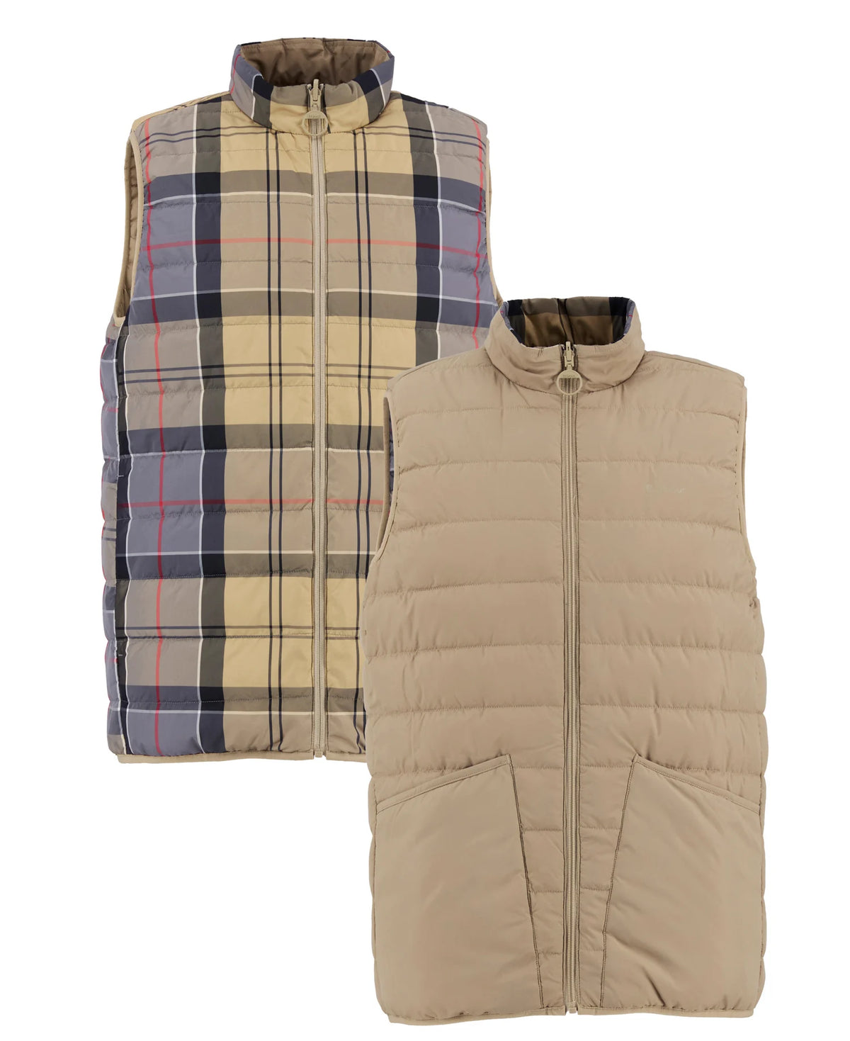 Barbour Reversible Tartan Puffer Gilet Tartan