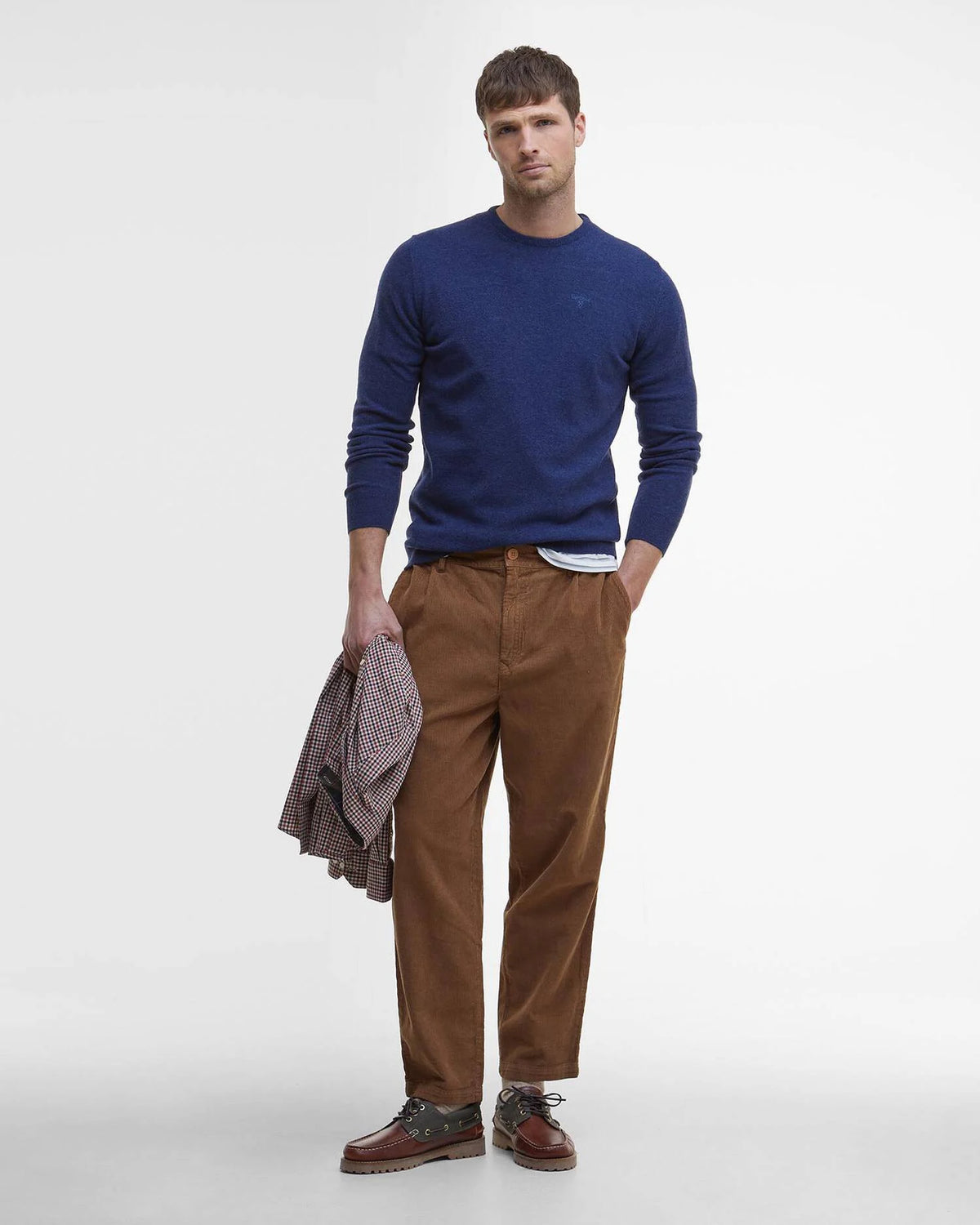 Barbour Ess Lambswool Crew Deep Blue