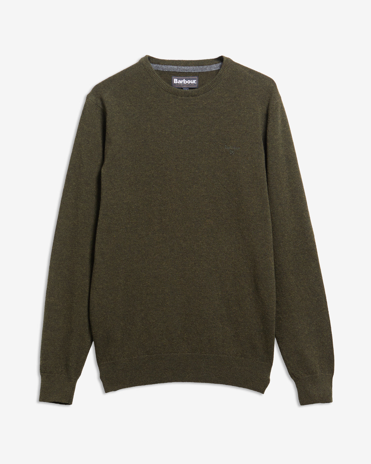 Barbour Essential Lambswool Crew Seaweed