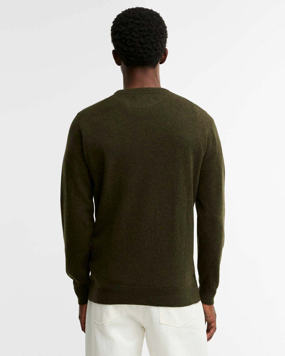 Barbour Essential Lambswool Crew Seaweed