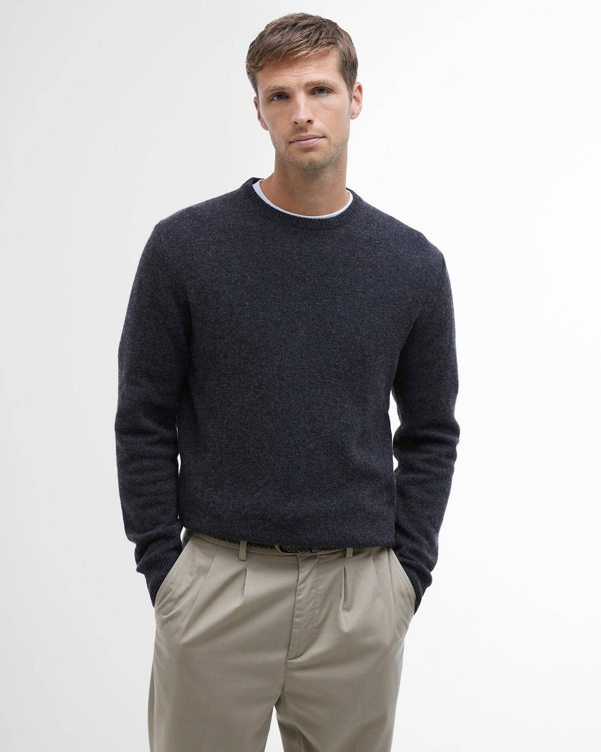 Barbour Ess Patch Crew Charcoal