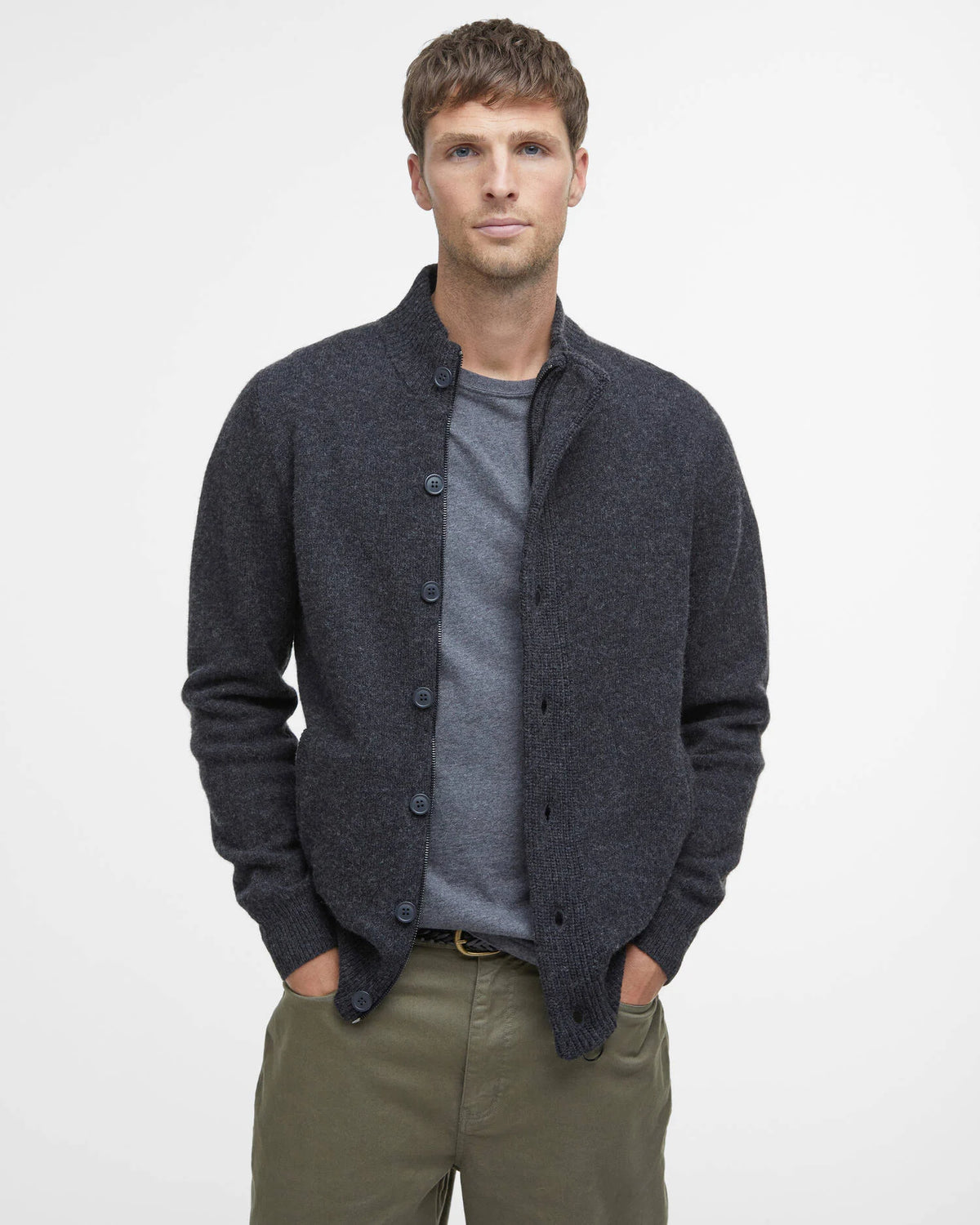 Barbour Ess Patch Zip Thru Bracken