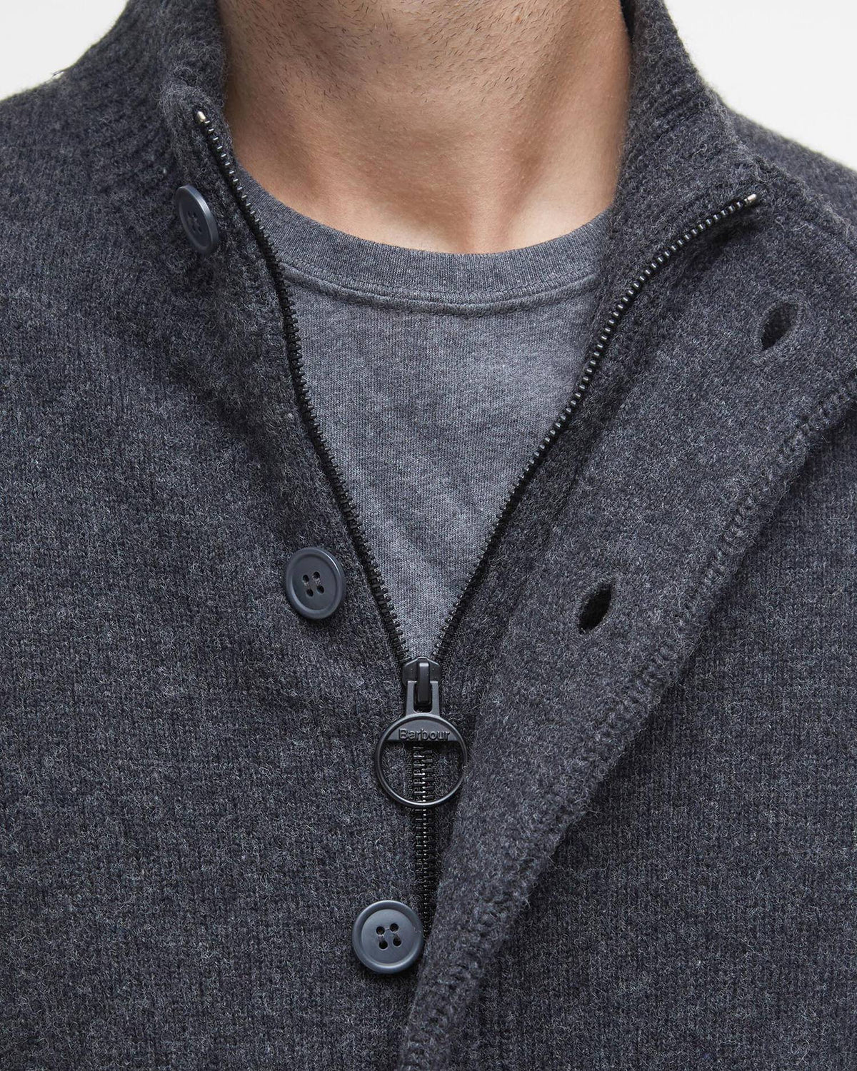 Barbour Ess Patch Zip Thru Bracken
