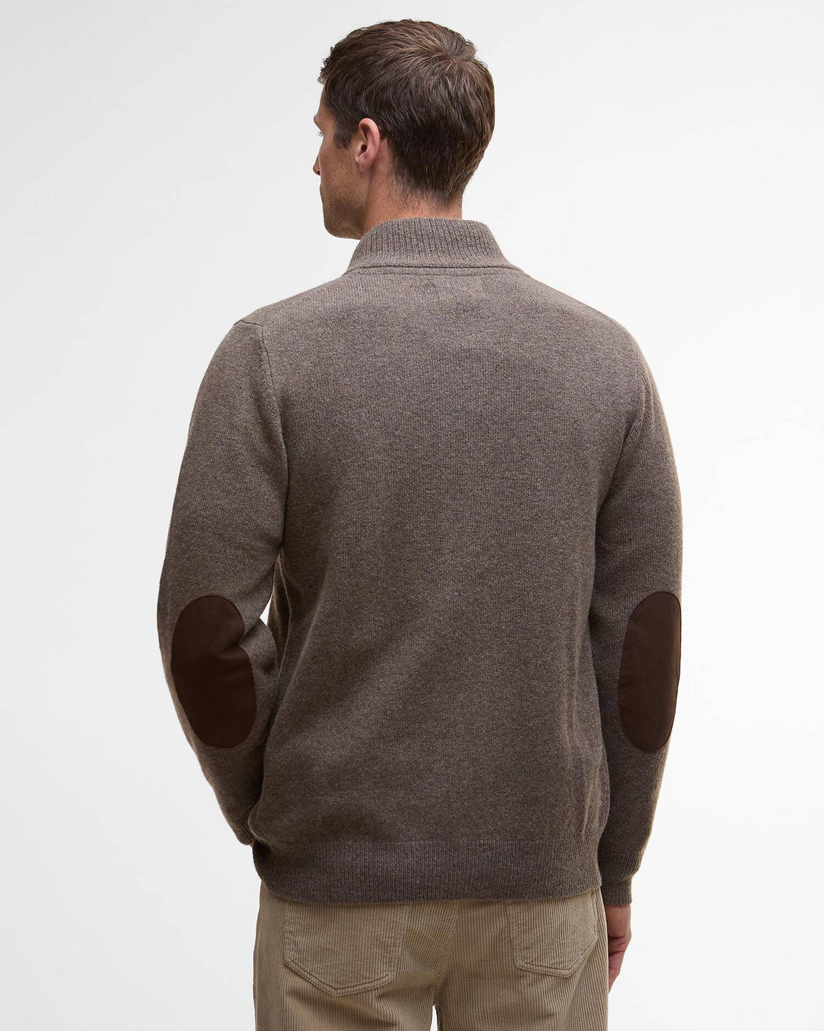 Barbour Ess Patch Zip Thru Dark Stone