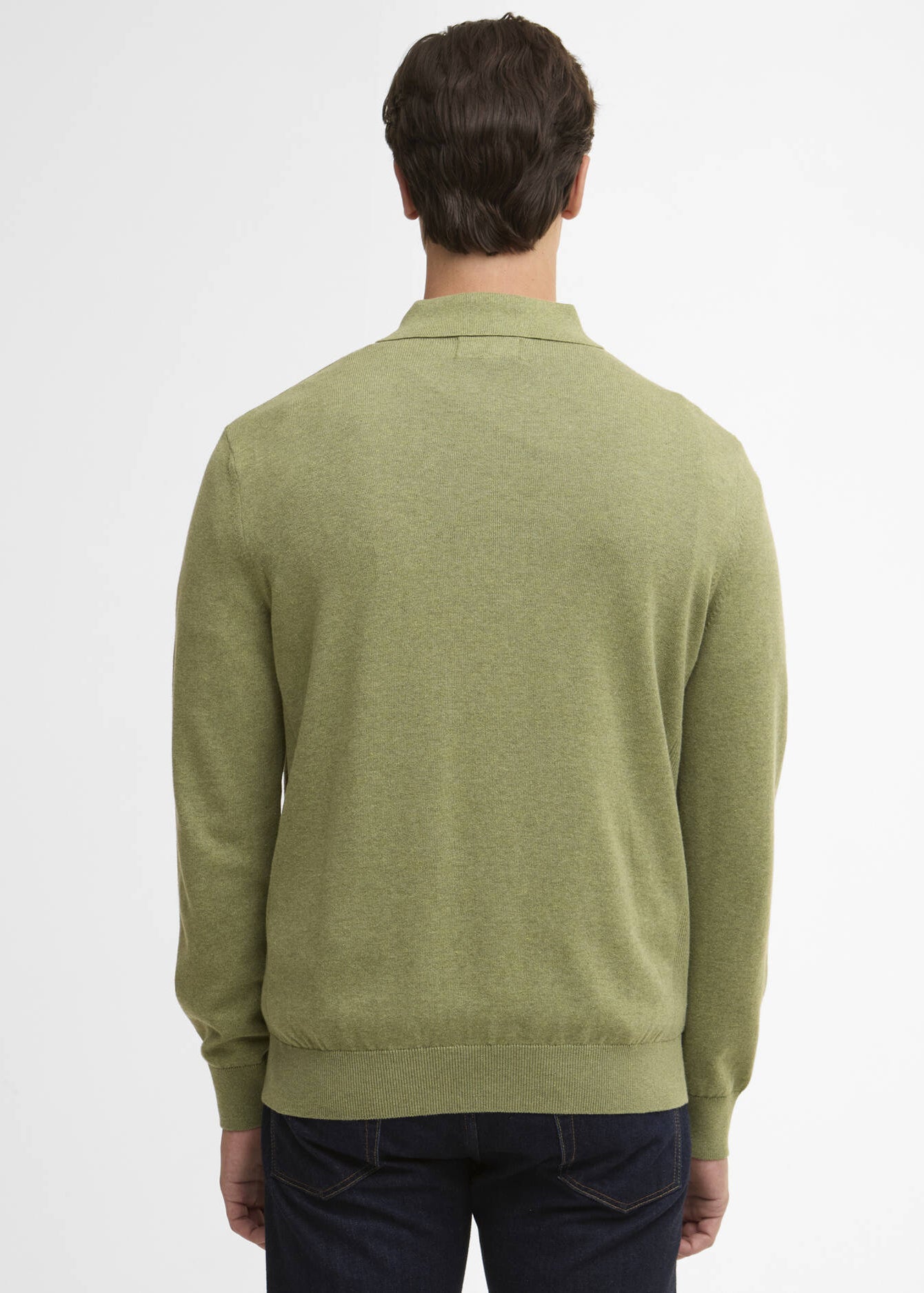 Barbour Pima Cotton Knit Polo Shirt Laurel GR