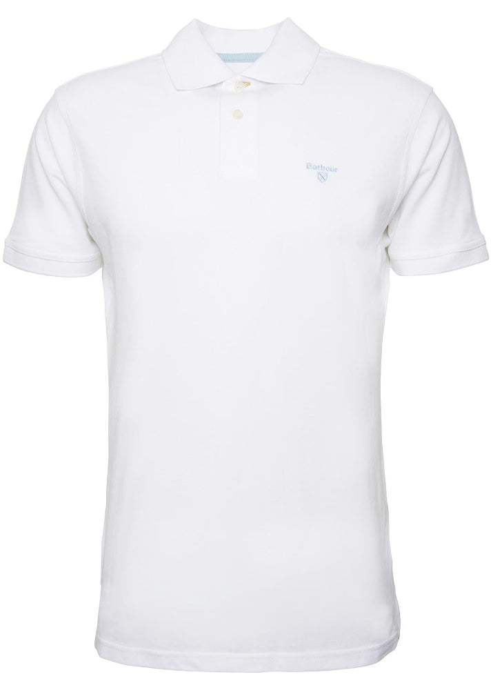 Barbour LW Sports Polo Shirt White