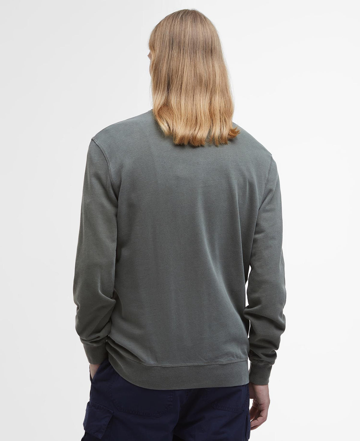 Barbour Larkhill Crew Neck Light Sage
