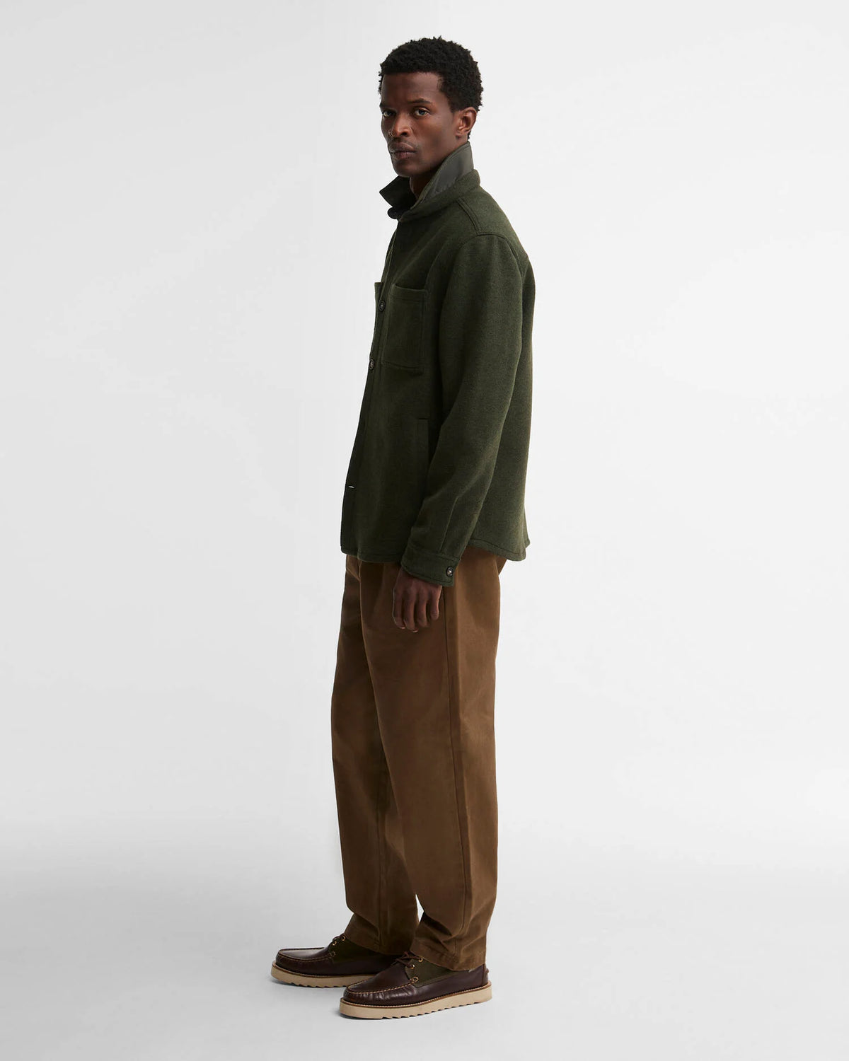 Barbour Marlow TS Wool Blend Overshirt Sage