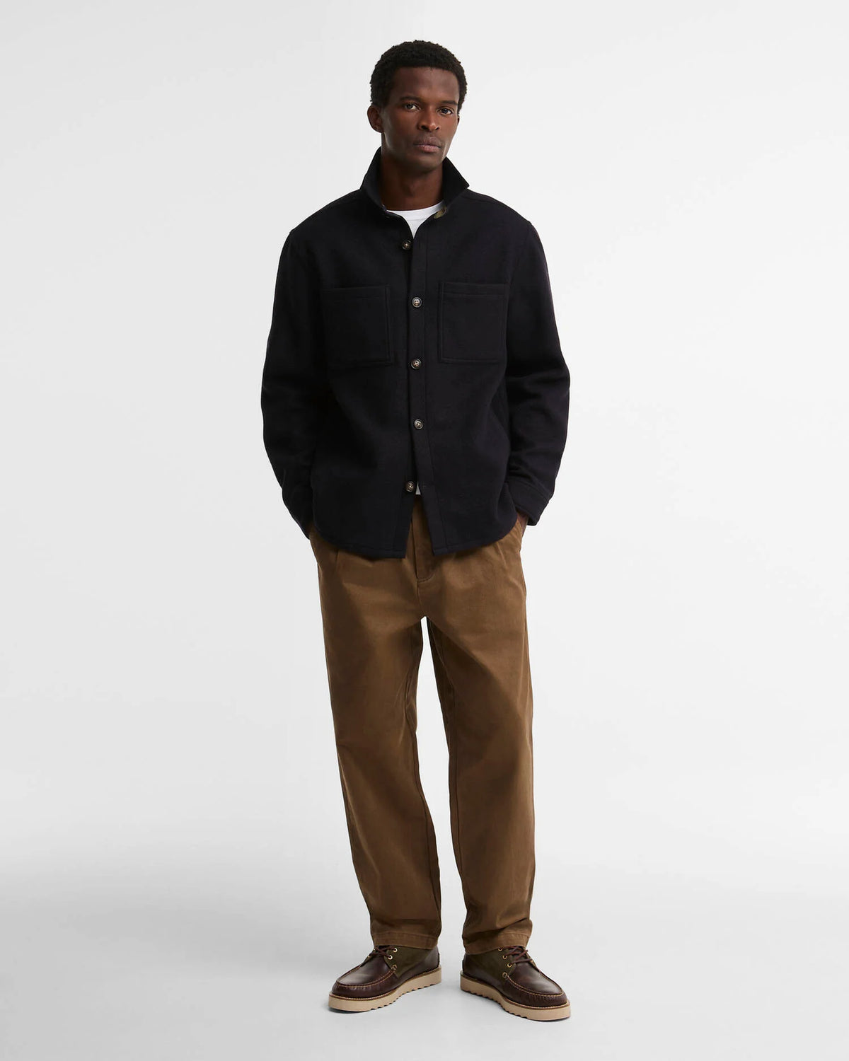 Barbour Marlow TS Wool Blend Overshirt Navy