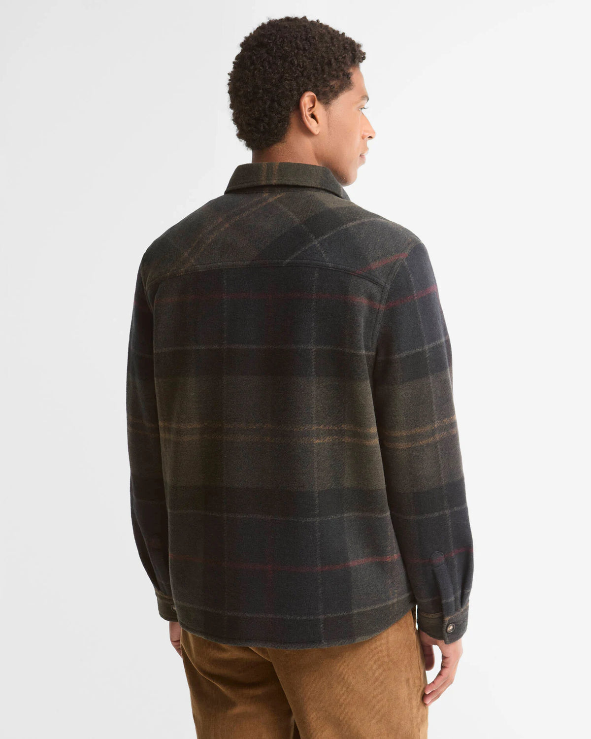 Barbour Woodlane Brush Check Overshirt Shadow Classic Tartan