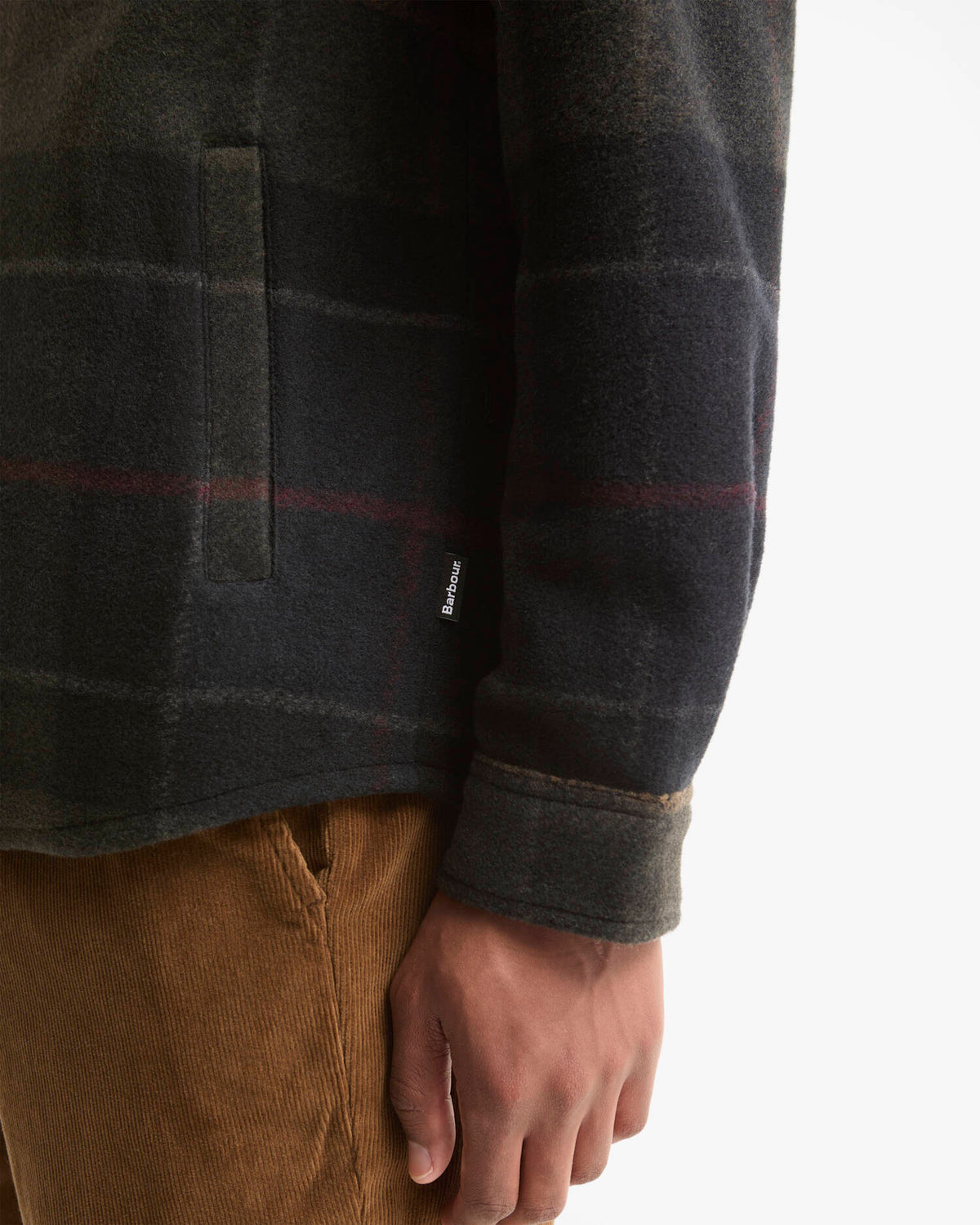 Barbour Woodlane Brush Check Overshirt Shadow Classic Tartan