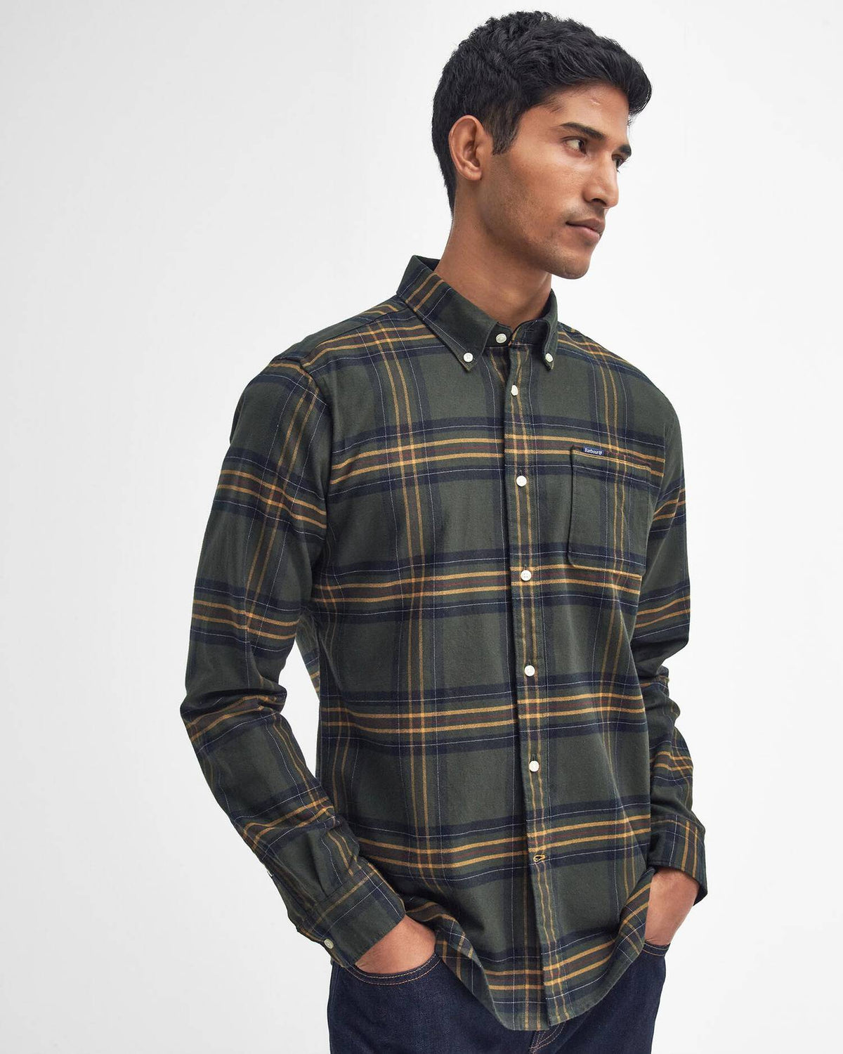 Barbour Portdown TS Checked shirt Olive
