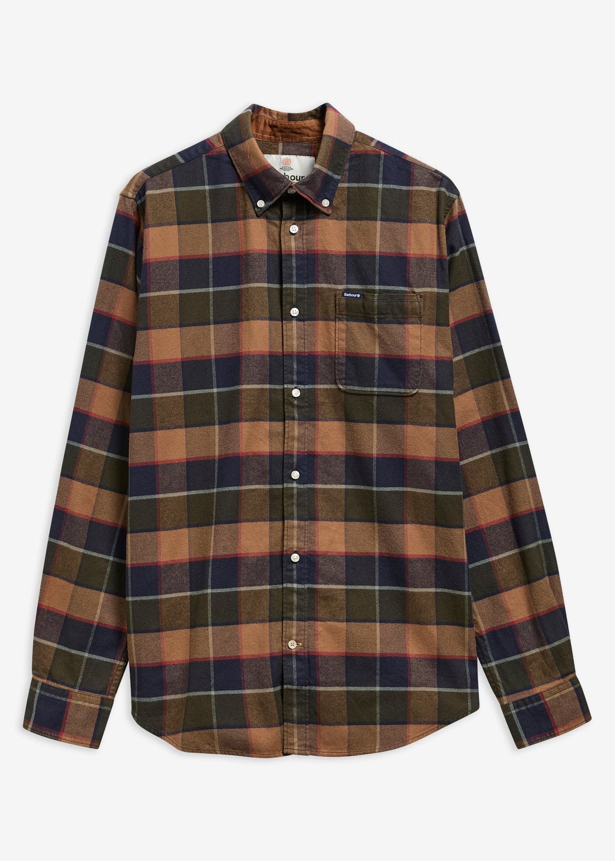 Barbour Valley TS Checked Shirt Olive