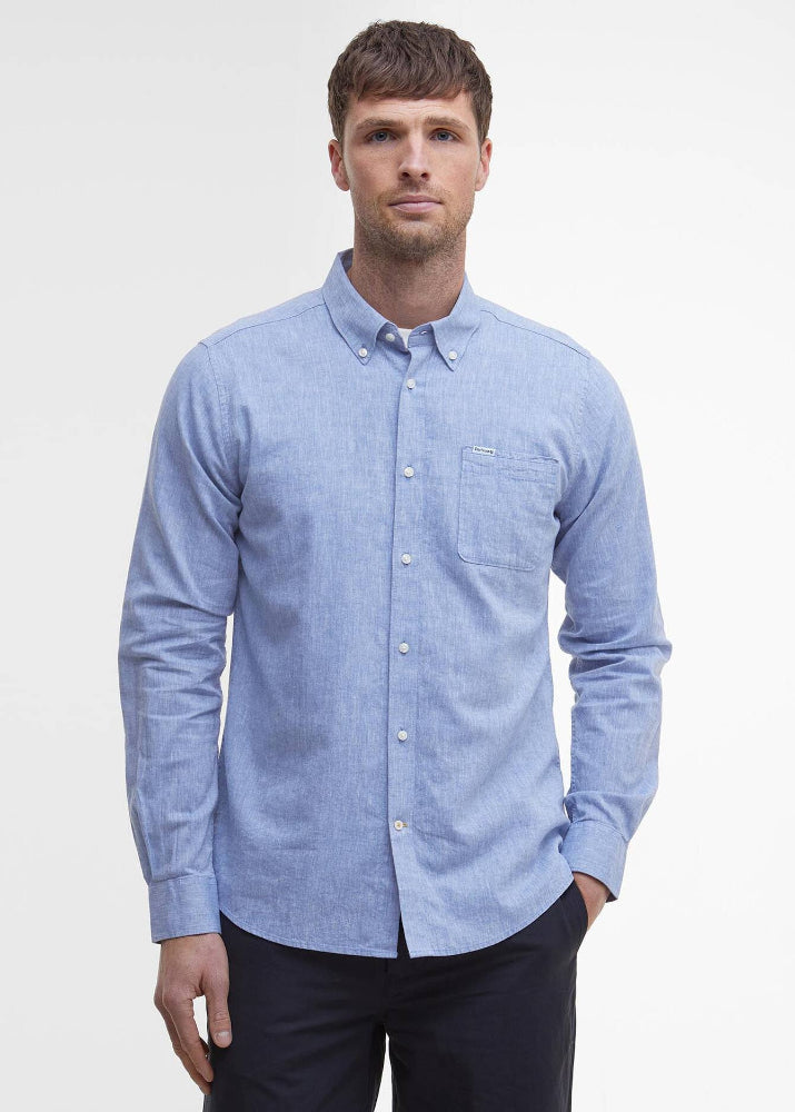 Barbour Nelson Tailored Shirt Sky Blue