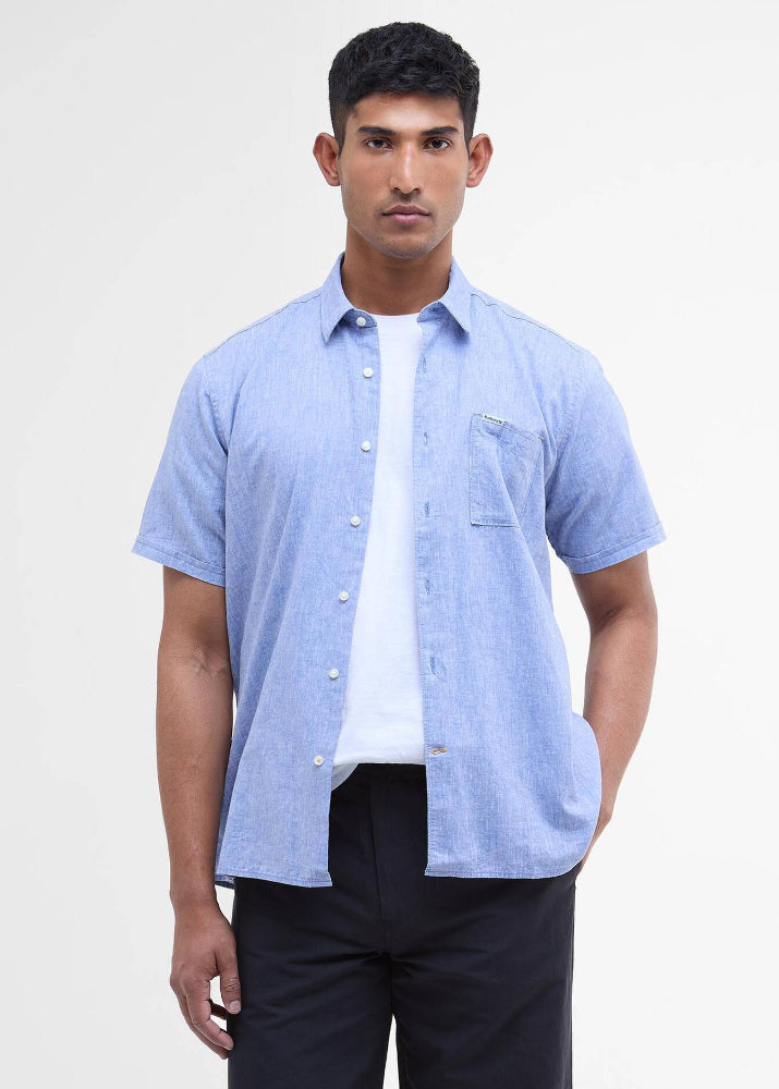 Barbour Nelsson SS Summer Shirt Blue