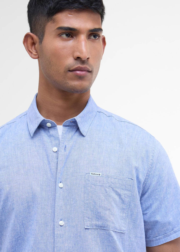 Barbour Nelsson SS Summer Shirt Blue