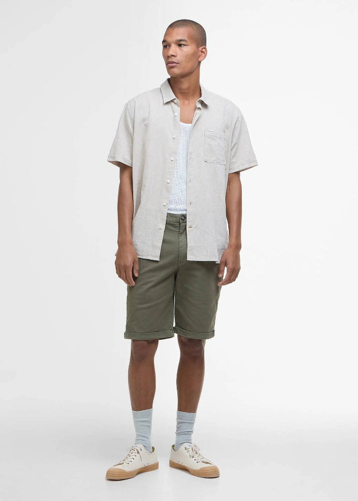 Barbour Nelsson SS Summer Shirt Stone