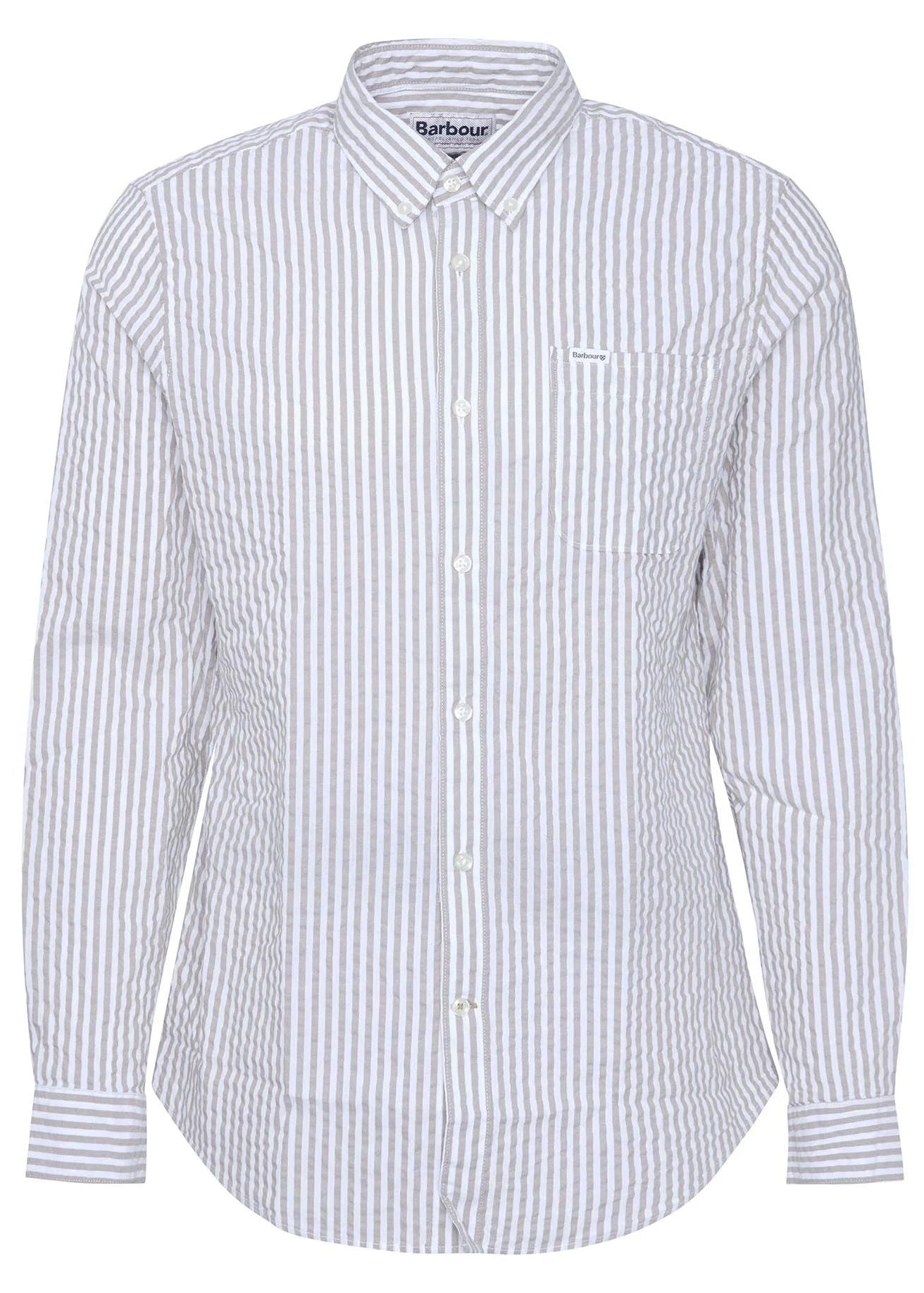 Barbour Cresswell SeersuckerShirt TF Stone