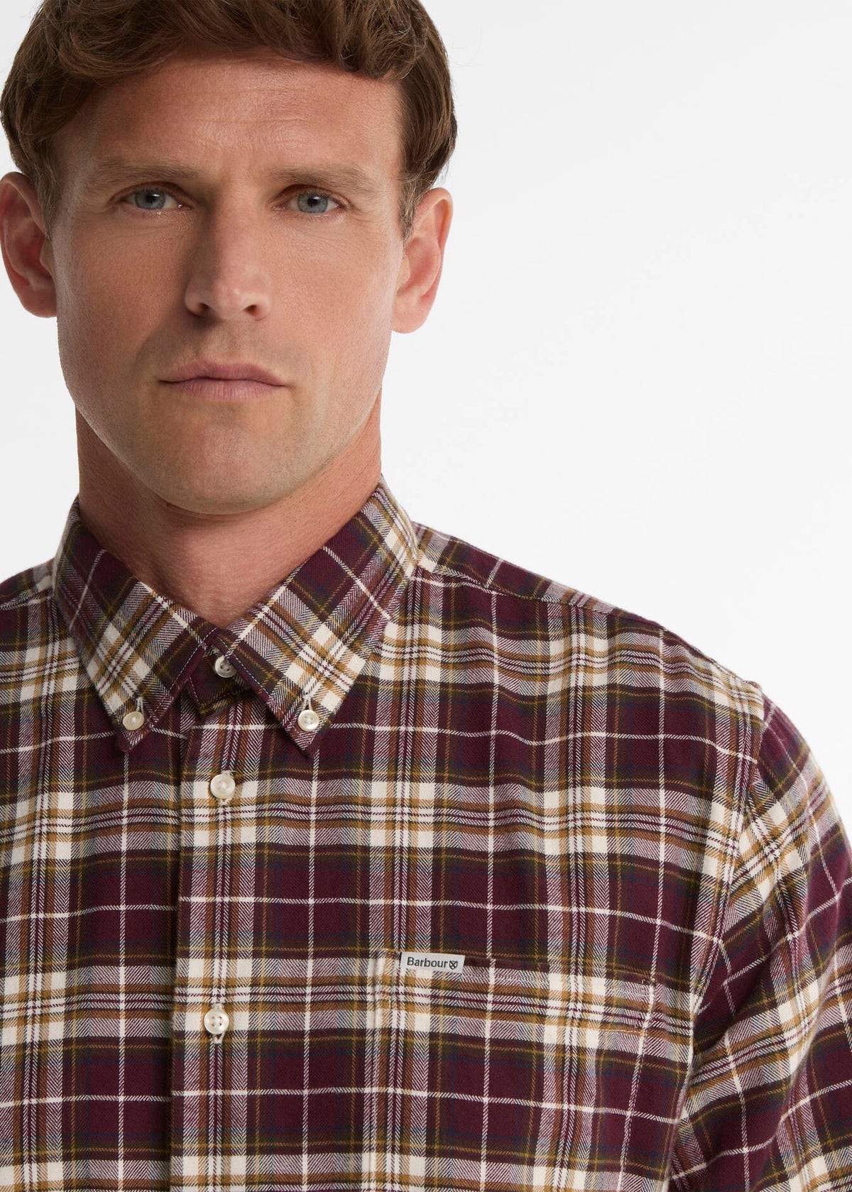 Barbour Telfield Shirt Regular Fit Dark Bordeux