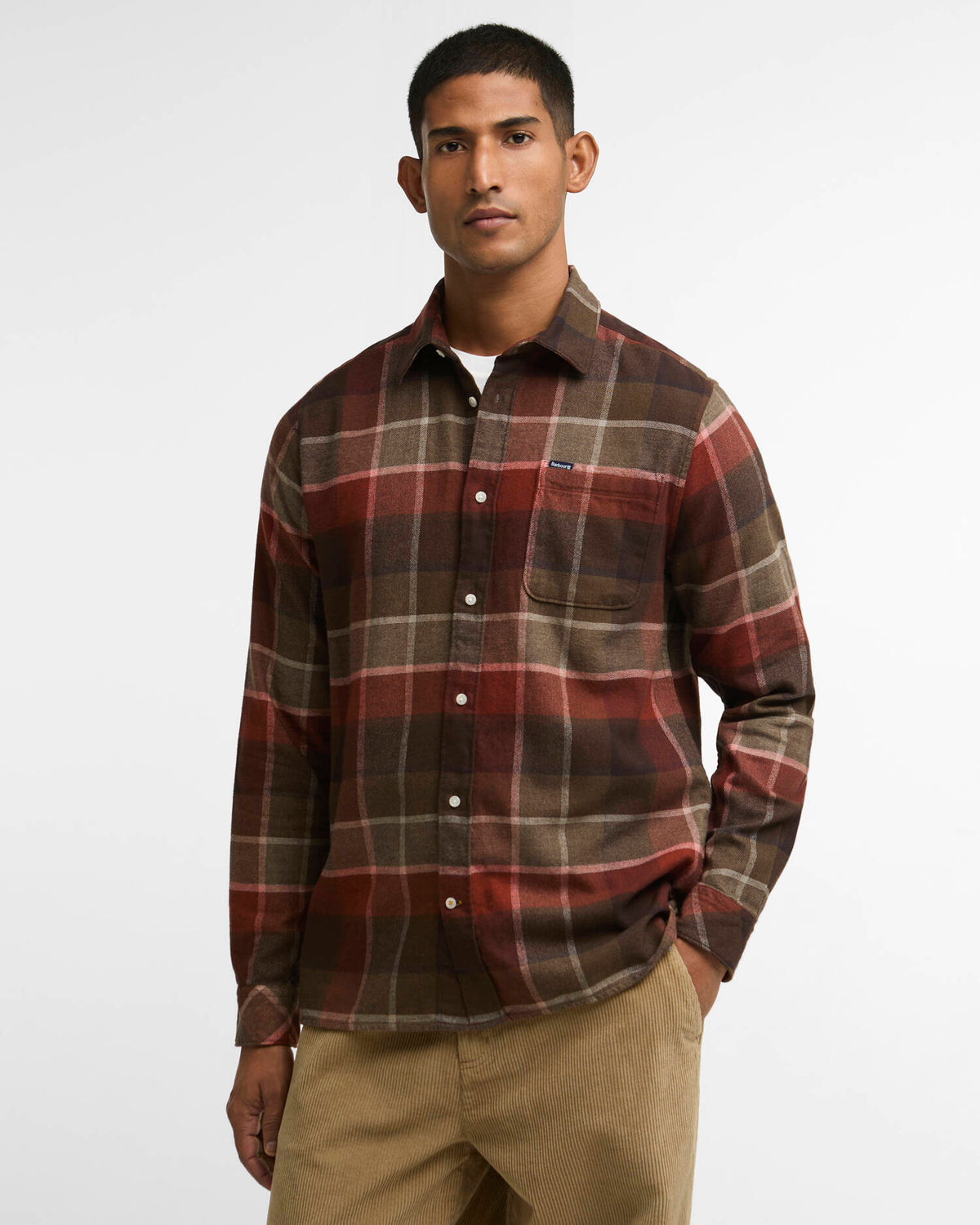 Barbour Copswell Relaxed Checked Shirt Beech