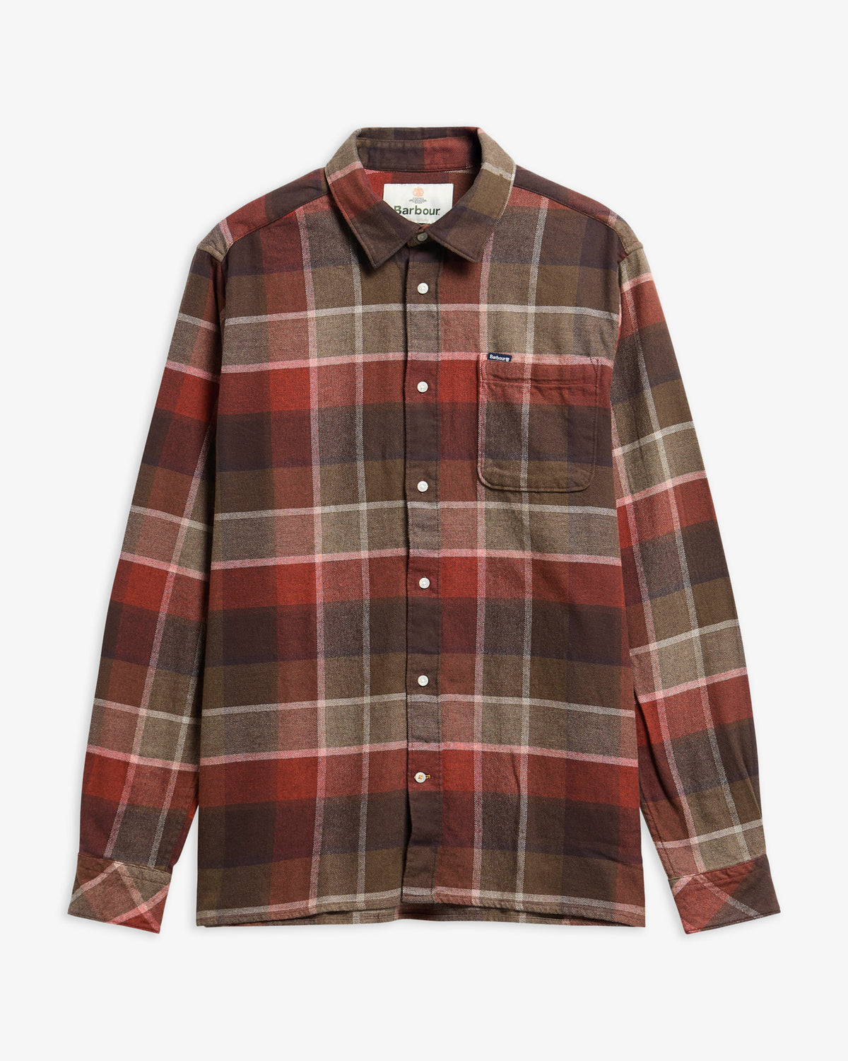 Barbour Copswell Relaxed Checked Shirt Beech