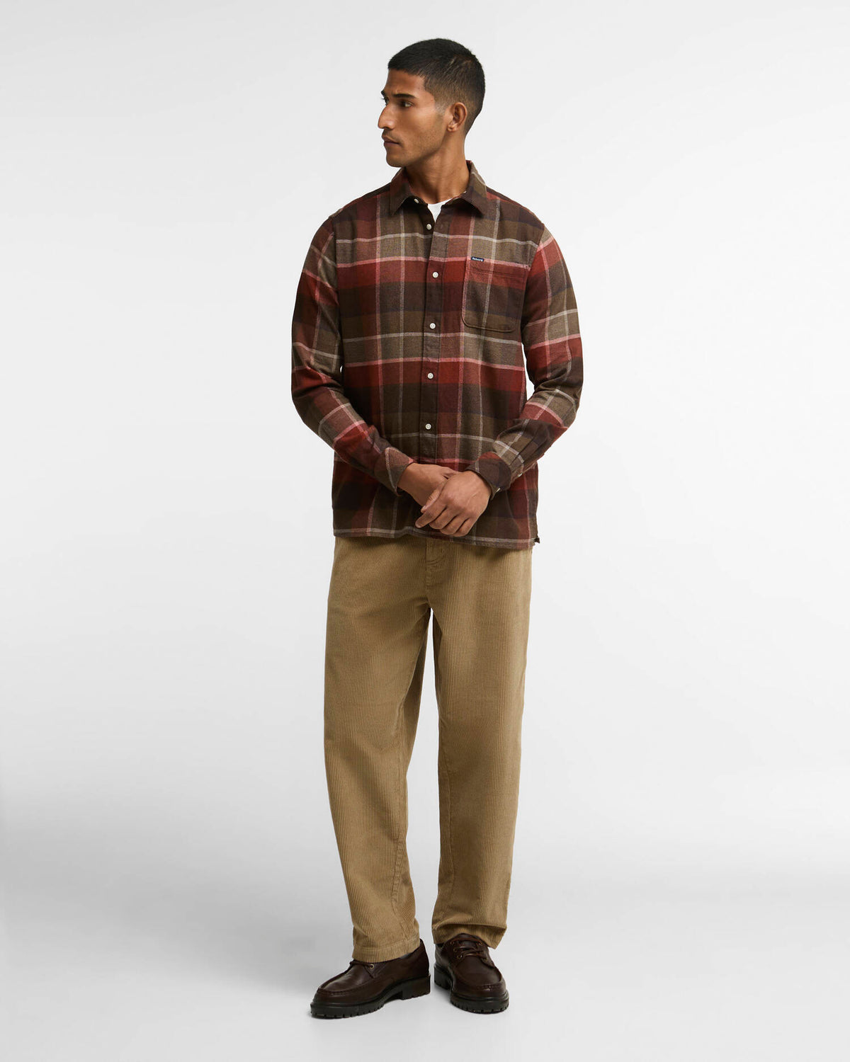Barbour Copswell Relaxed Checked Shirt Beech