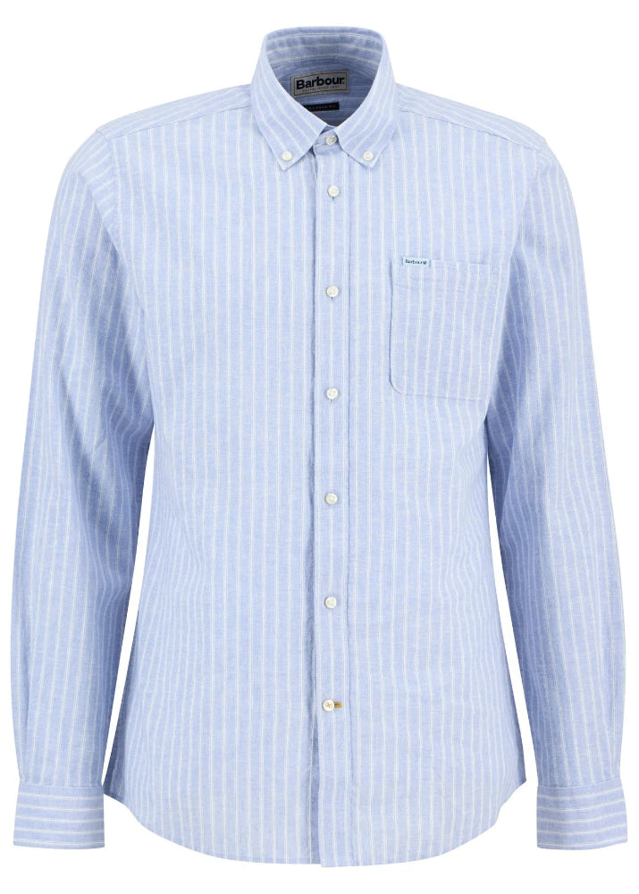 Barbour Nelson Striped TS Shirt Blue