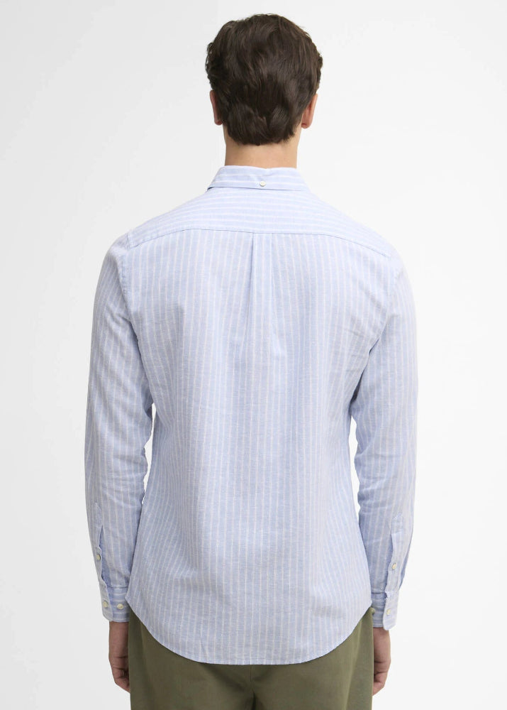 Barbour Nelson Striped TS Shirt Blue