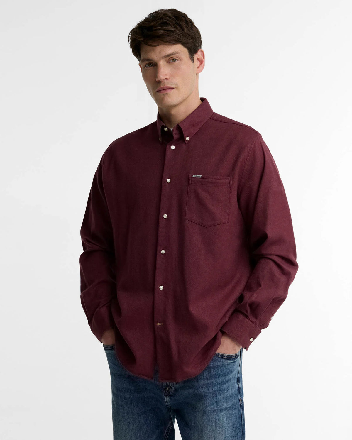 Barbour Sparrowhill regular Fit shirt Dark Bordeau
