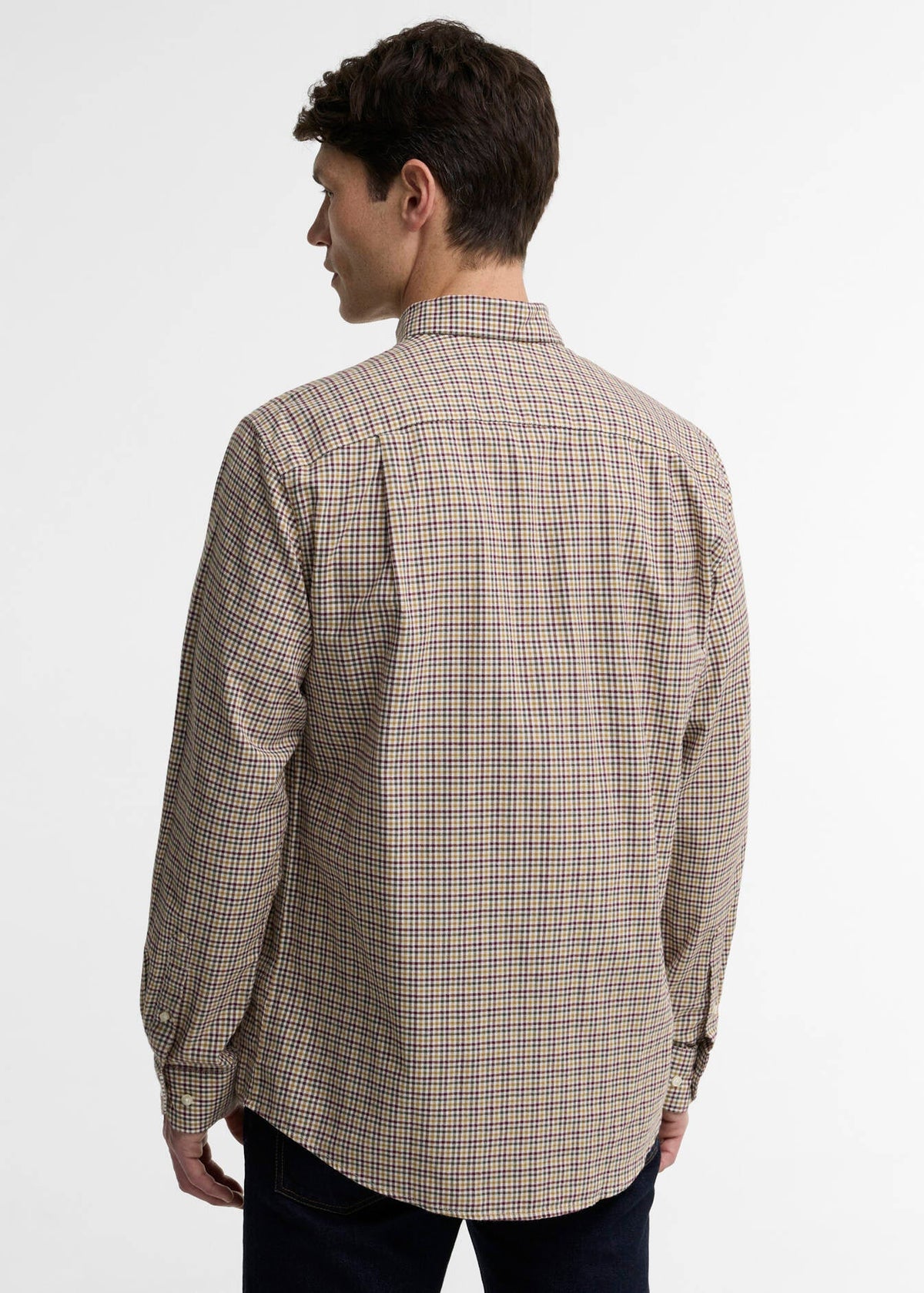 Barbour Farmtown Regular Fit Checked Shirt DK Bord