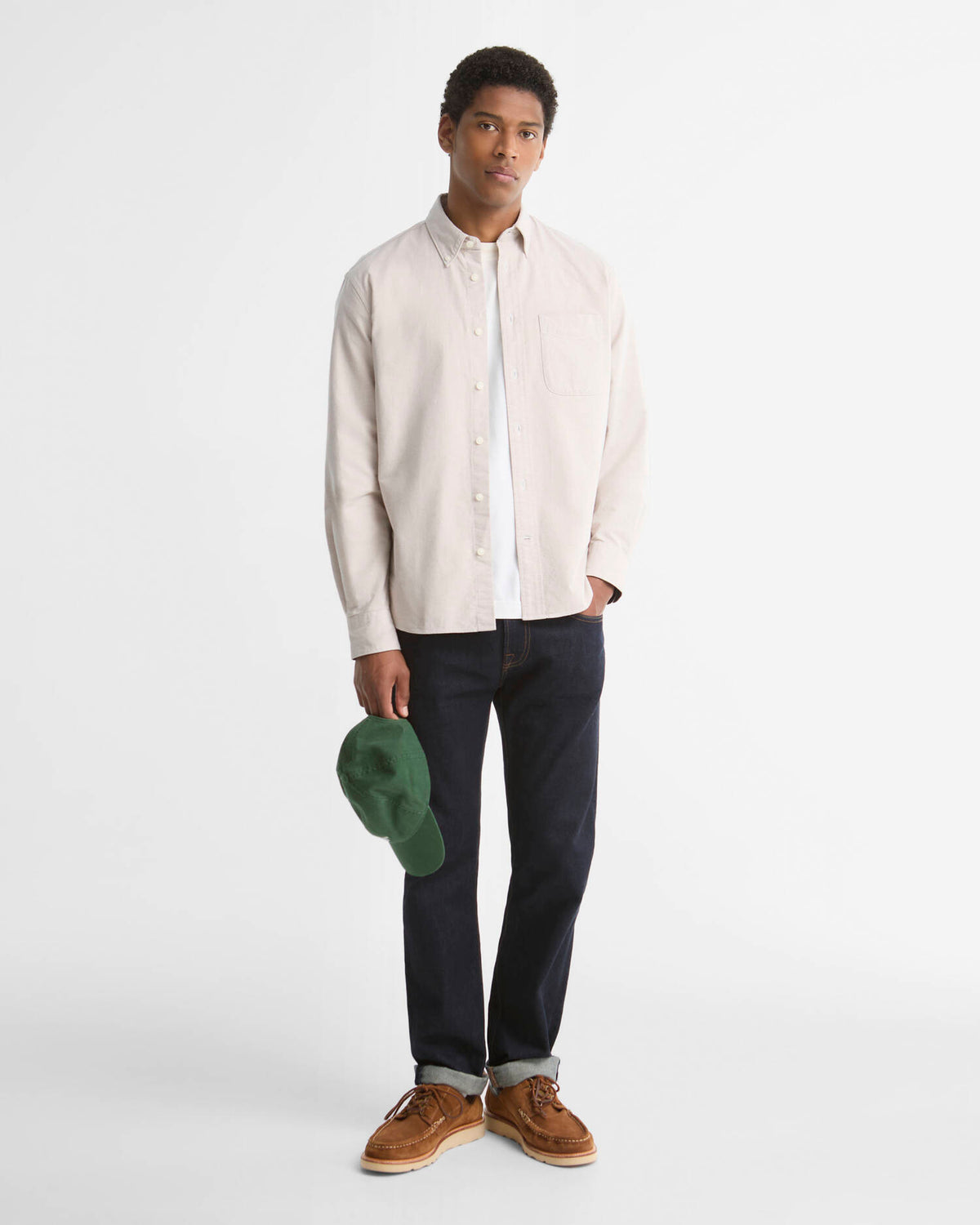 Barbour Authentic Fit Oxford Shirt Stone