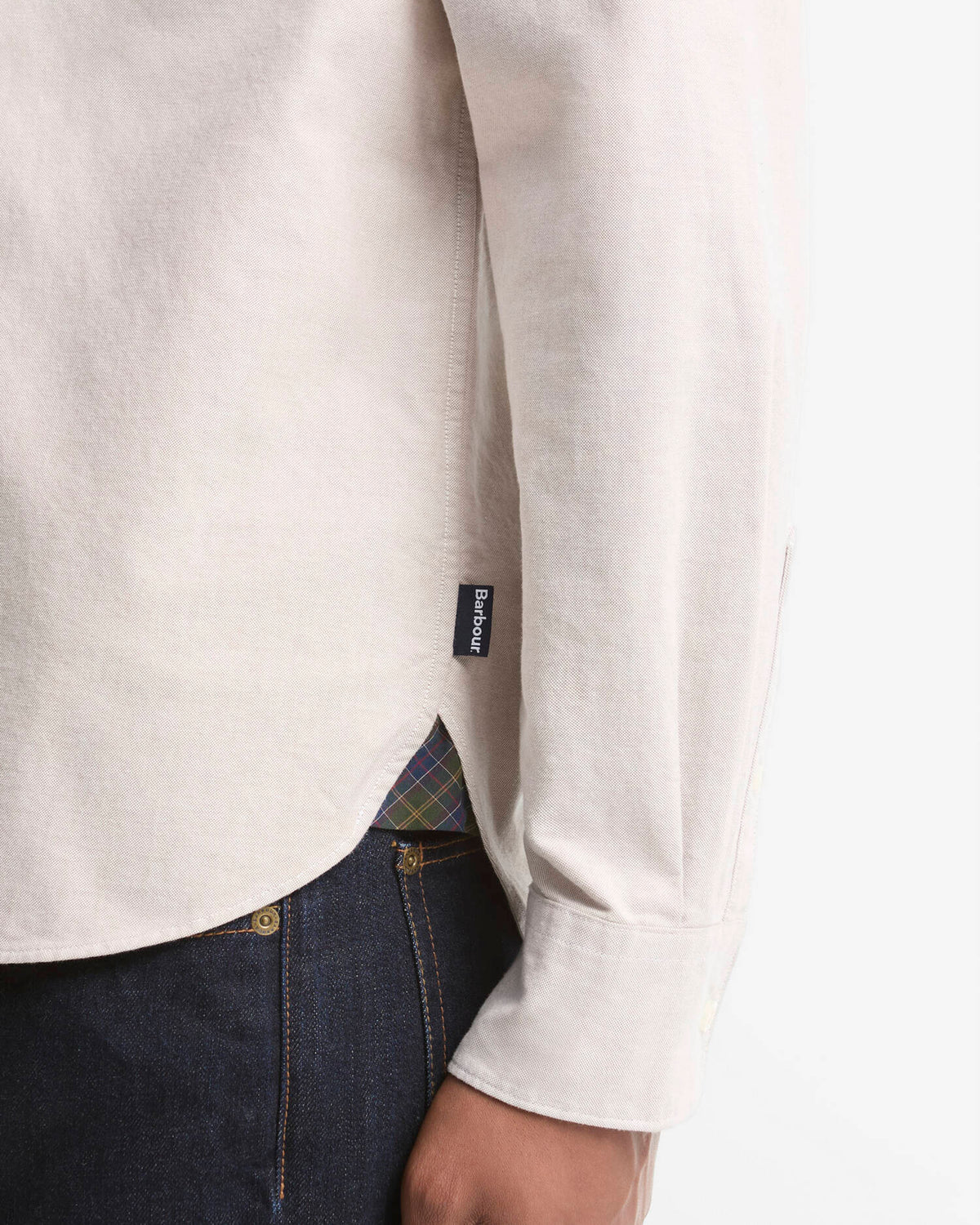 Barbour Authentic Fit Oxford Shirt Stone