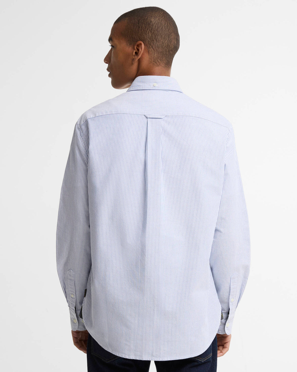 Barbour Authentic Fit Striped Oxford Shirt Blue