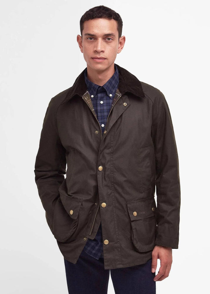 Barbour Ashby Wax Jacket Olive
