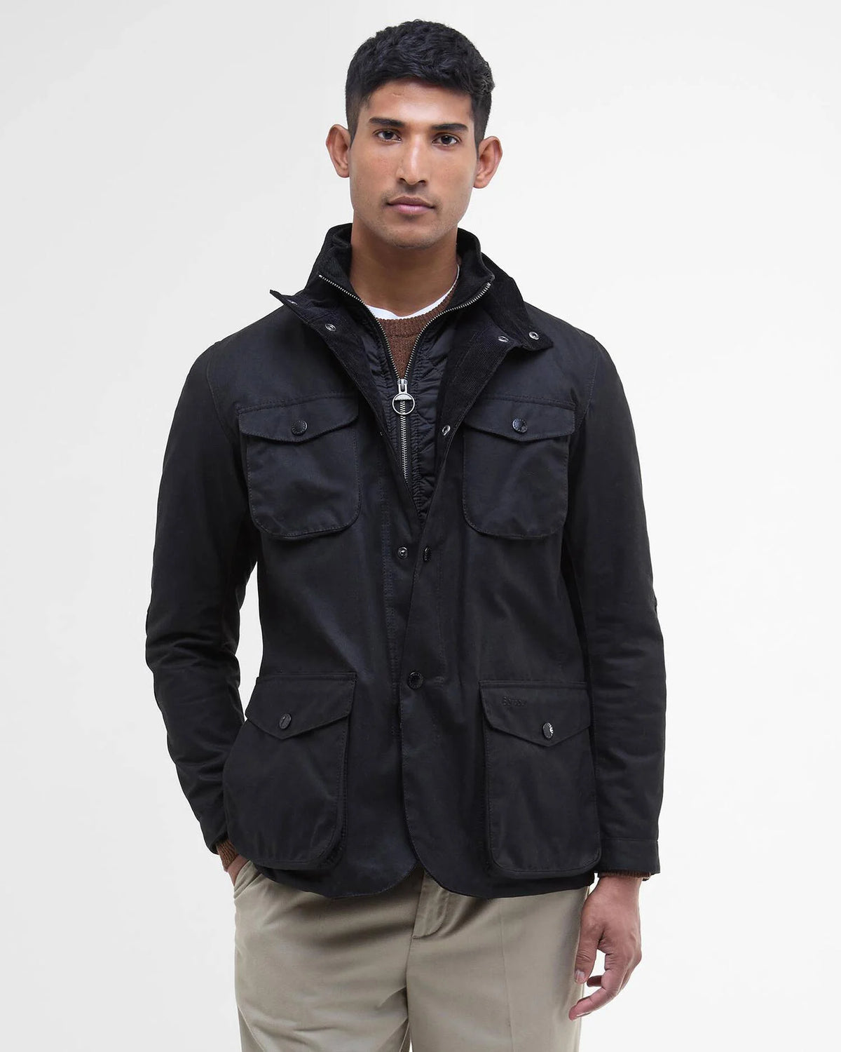 Barbour Ogston Waxed Jacket Classic Black
