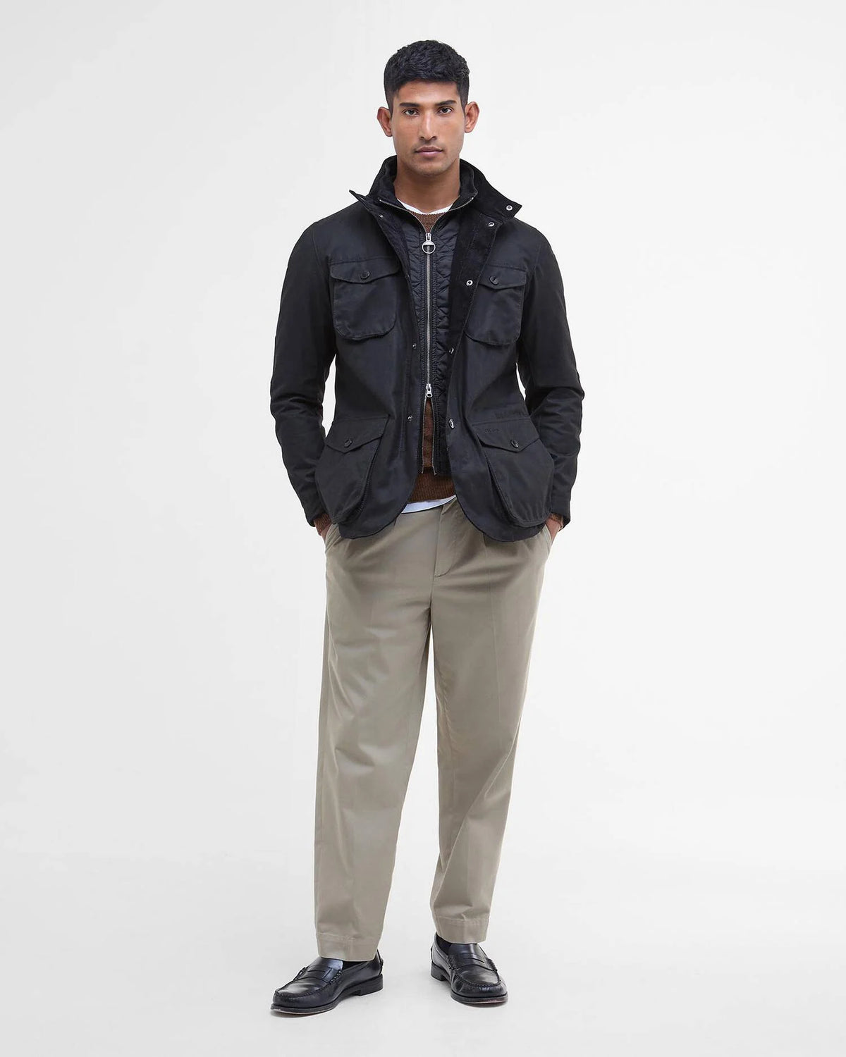 Barbour Ogston Waxed Jacket Classic Black