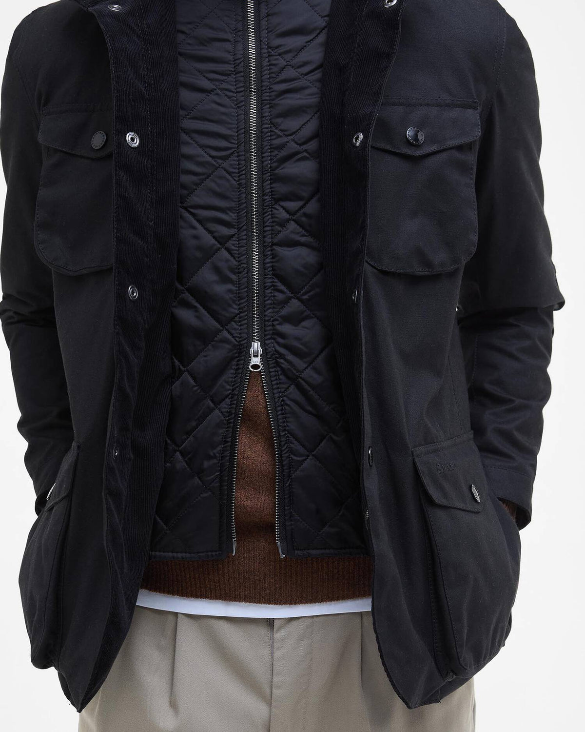 Barbour Ogston Waxed Jacket Classic Black