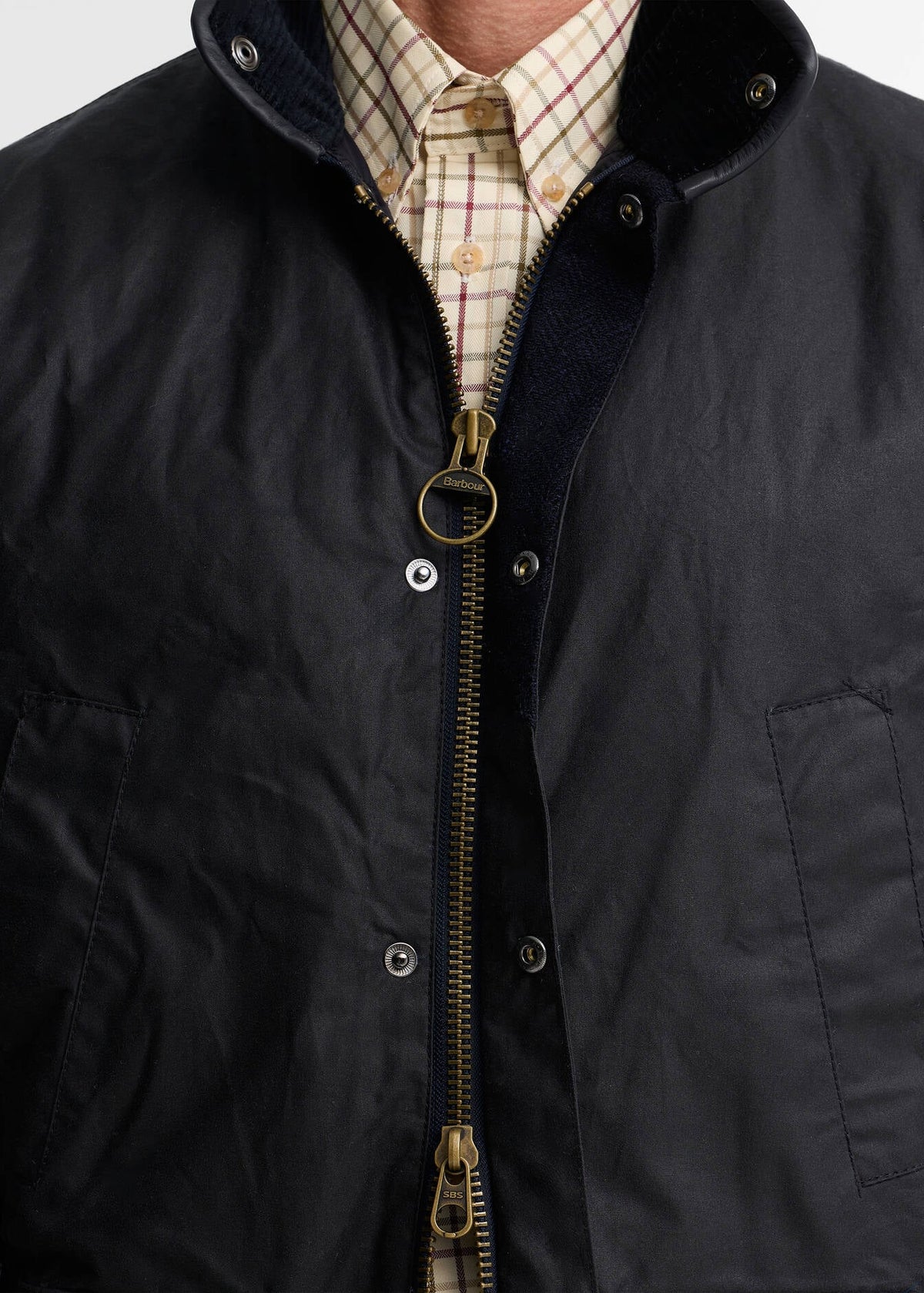 Barbour Hereford Wax Jacket Navy
