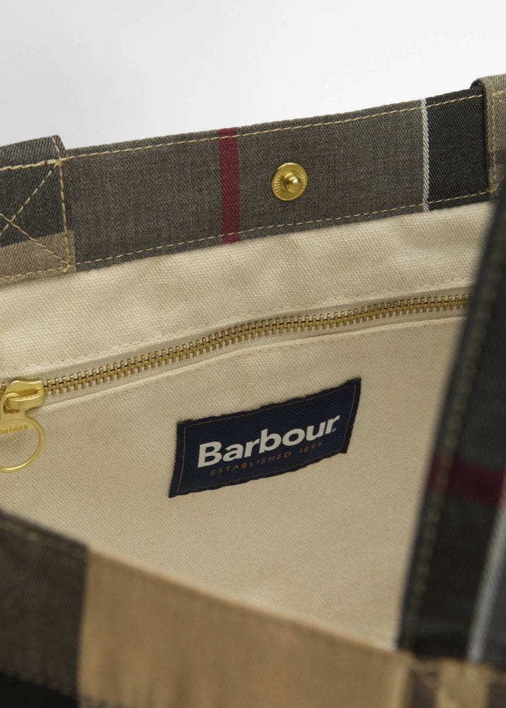 Barbour Telfield Tartan Tote Bag