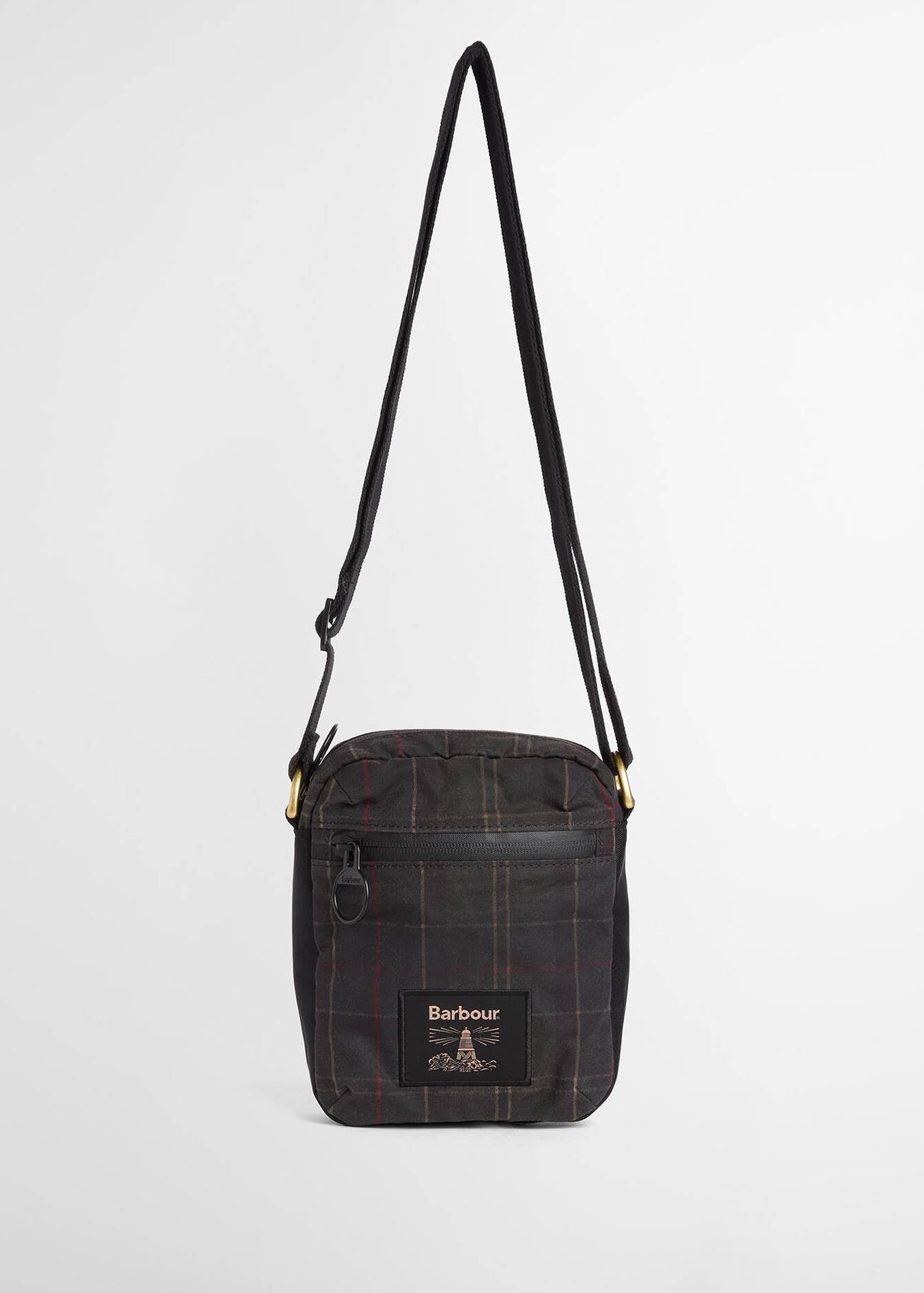 Barbour Field Tartan Wax Crossbody Bag DK CL Tarta
