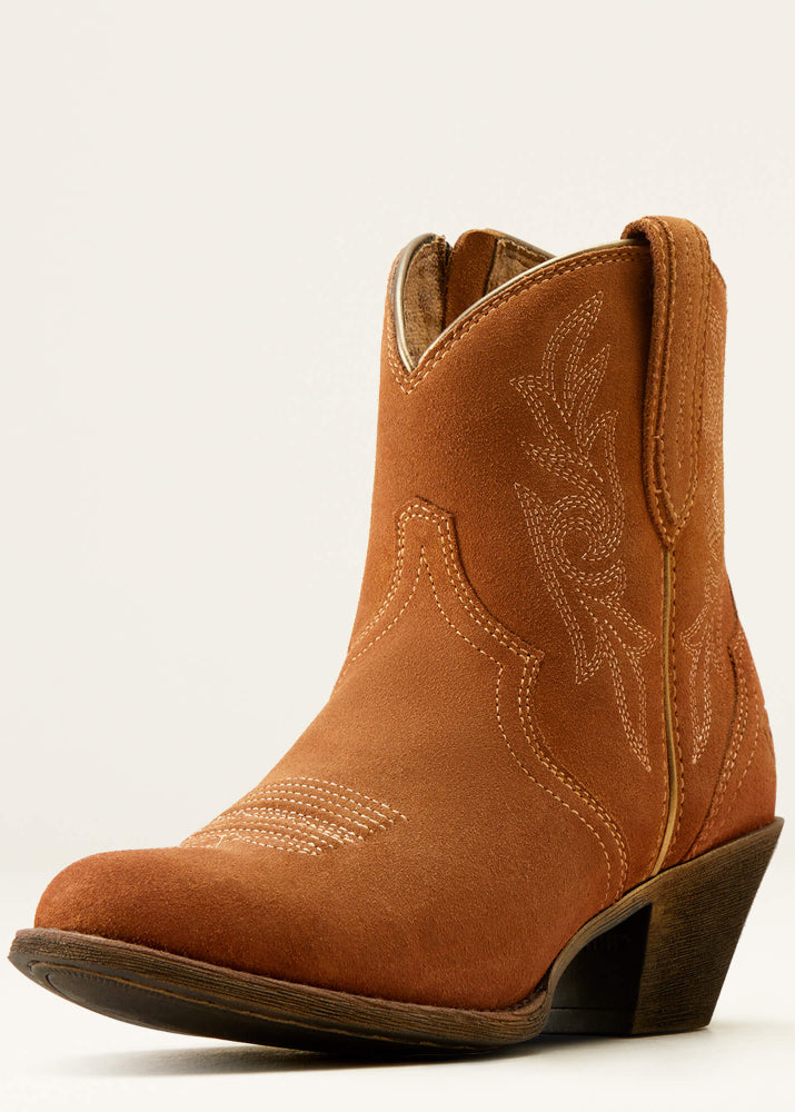 Ariat Women's Harlan Western Boot Walnut Suede