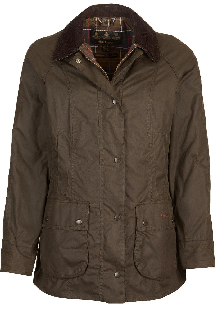 Barbour Beadnell Waxed Jacket Olive